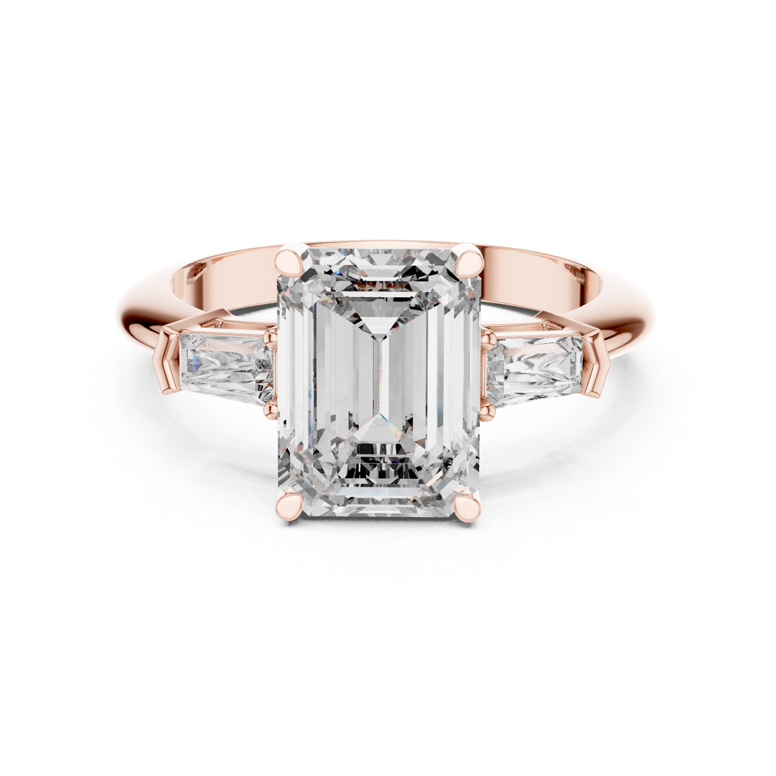Lunar Crescent Lab Grown Diamond Crown Ring
