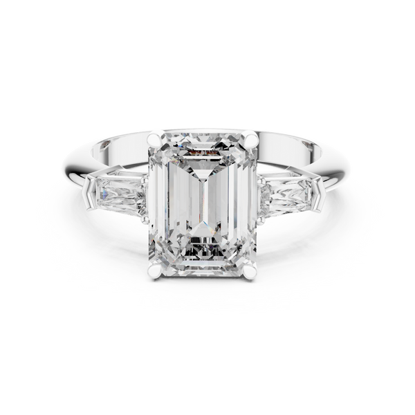 Lunar Crescent Lab Grown Diamond Crown Ring