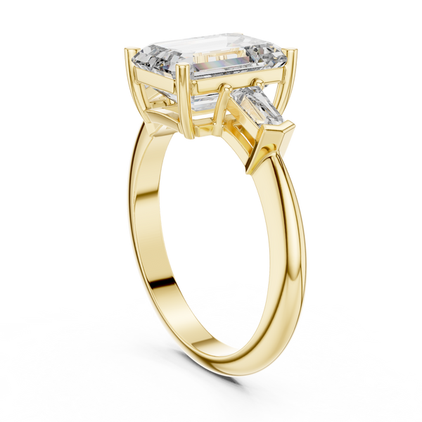 Lunar Crescent Lab Grown Diamond Crown Ring