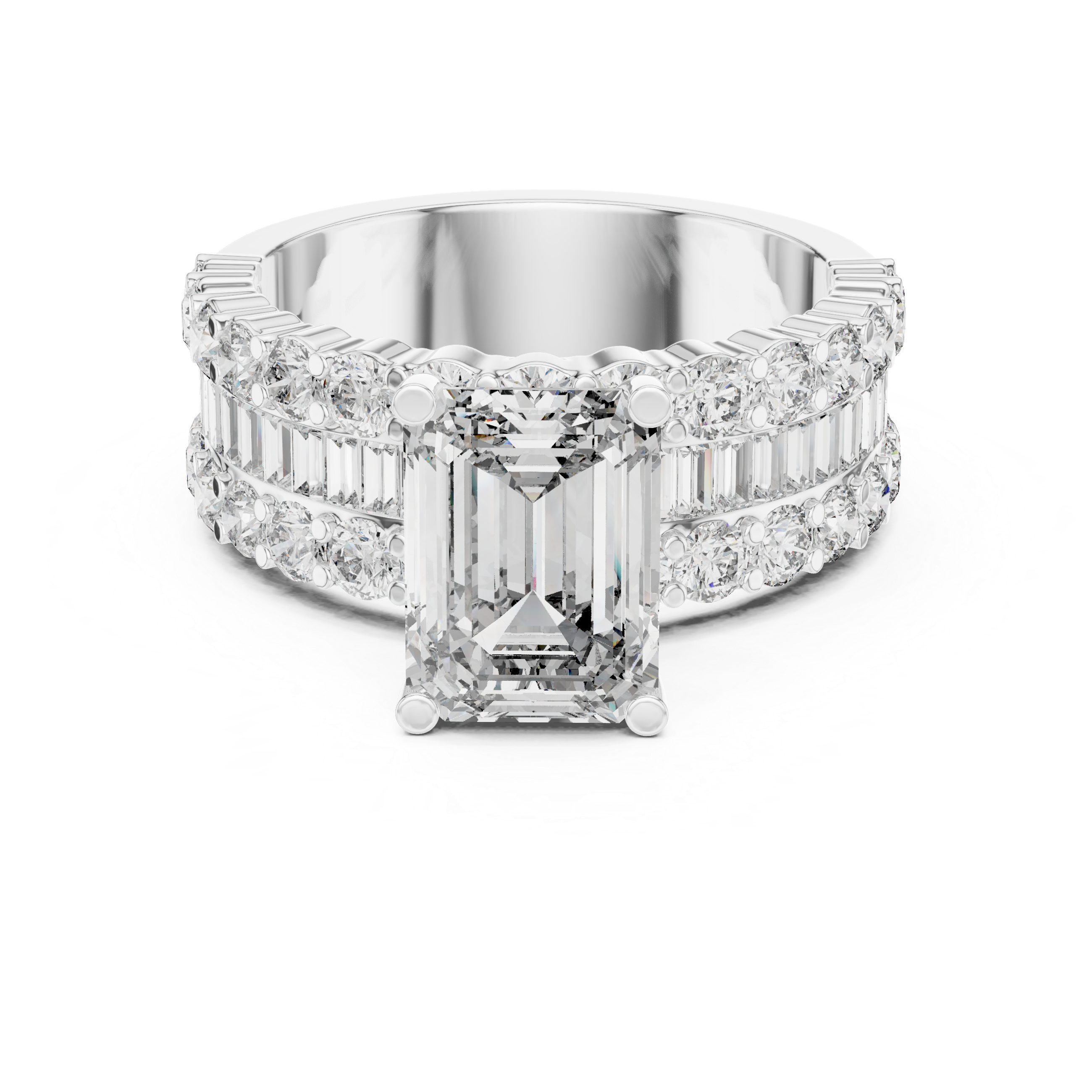 Twin Spark Lab Grown Diamond Duet Ring
