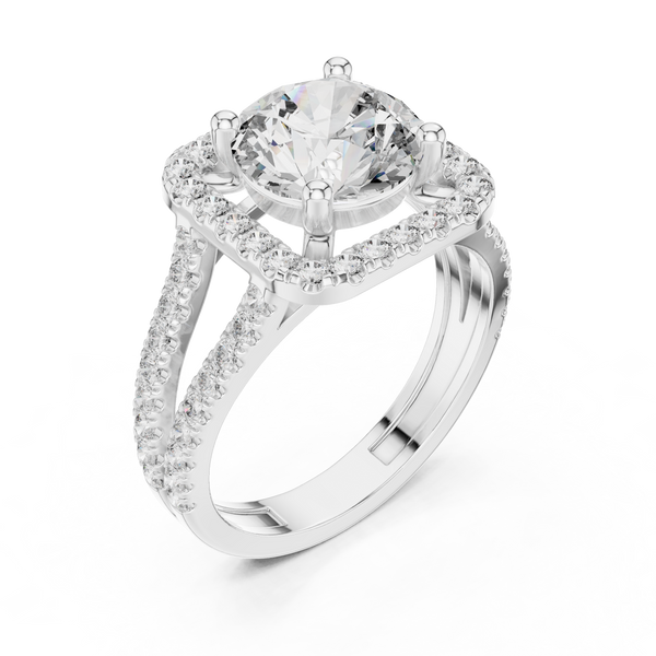 Arctic Ice Lab Grown Diamond Asscher Ring