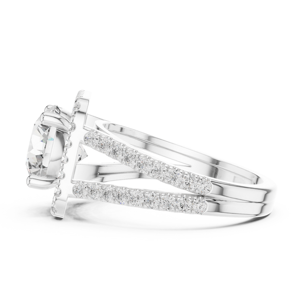 Arctic Ice Lab Grown Diamond Asscher Ring