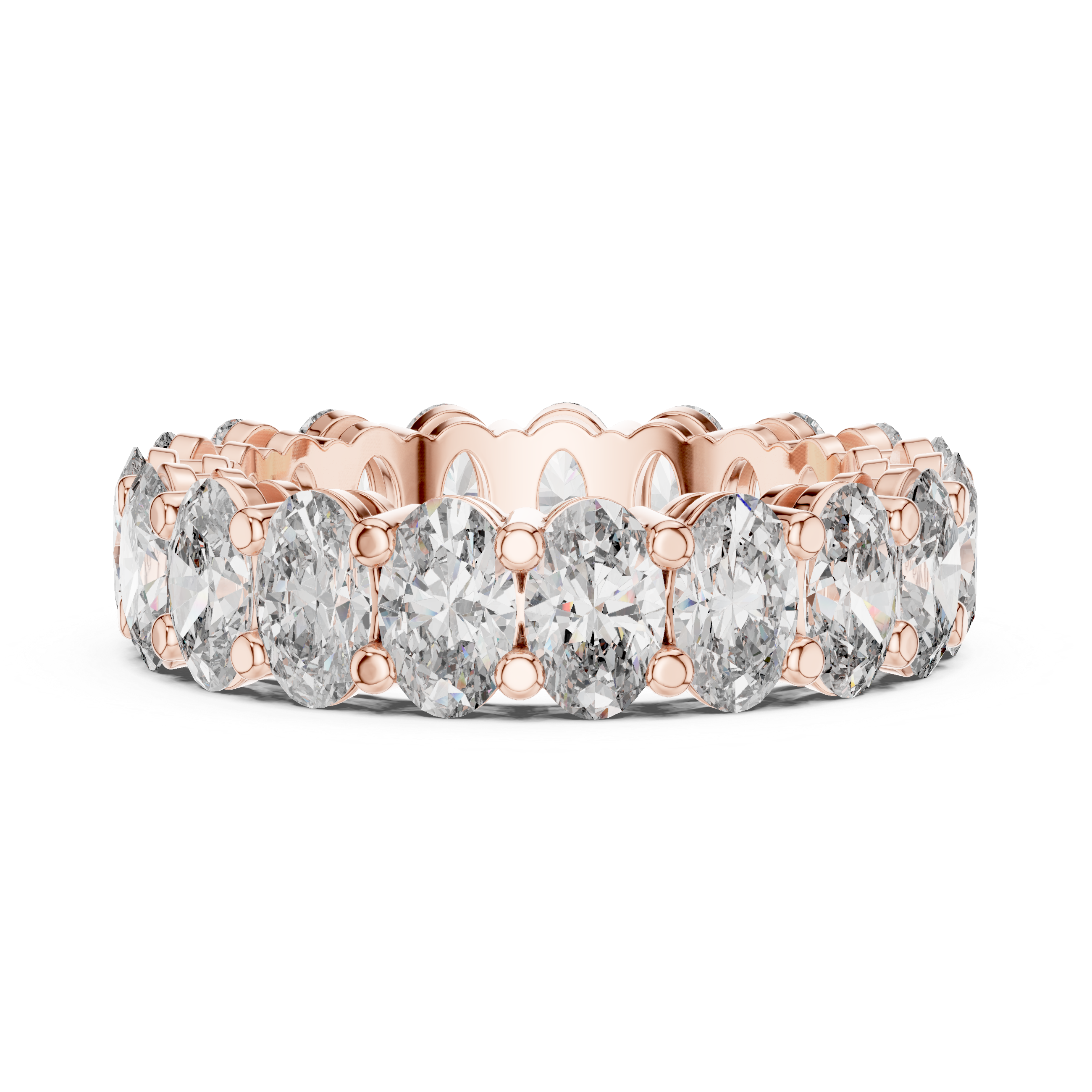 Crystal Lattice Lab Grown Diamond Cross Ring