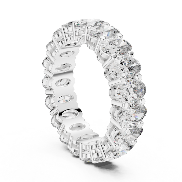 Crystal Lattice Lab Grown Diamond Cross Ring