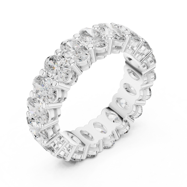 Crystal Lattice Lab Grown Diamond Cross Ring