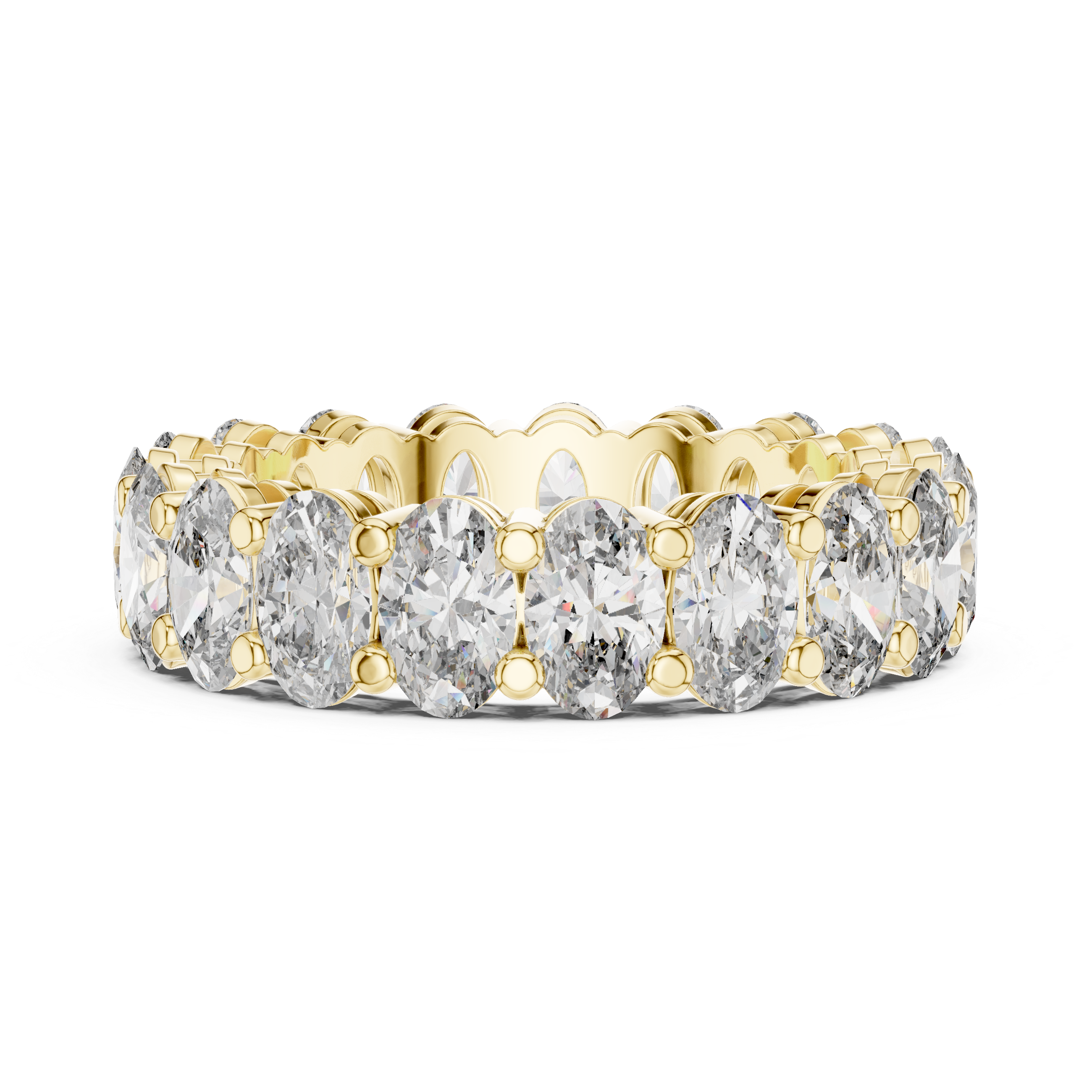 Crystal Lattice Lab Grown Diamond Cross Ring