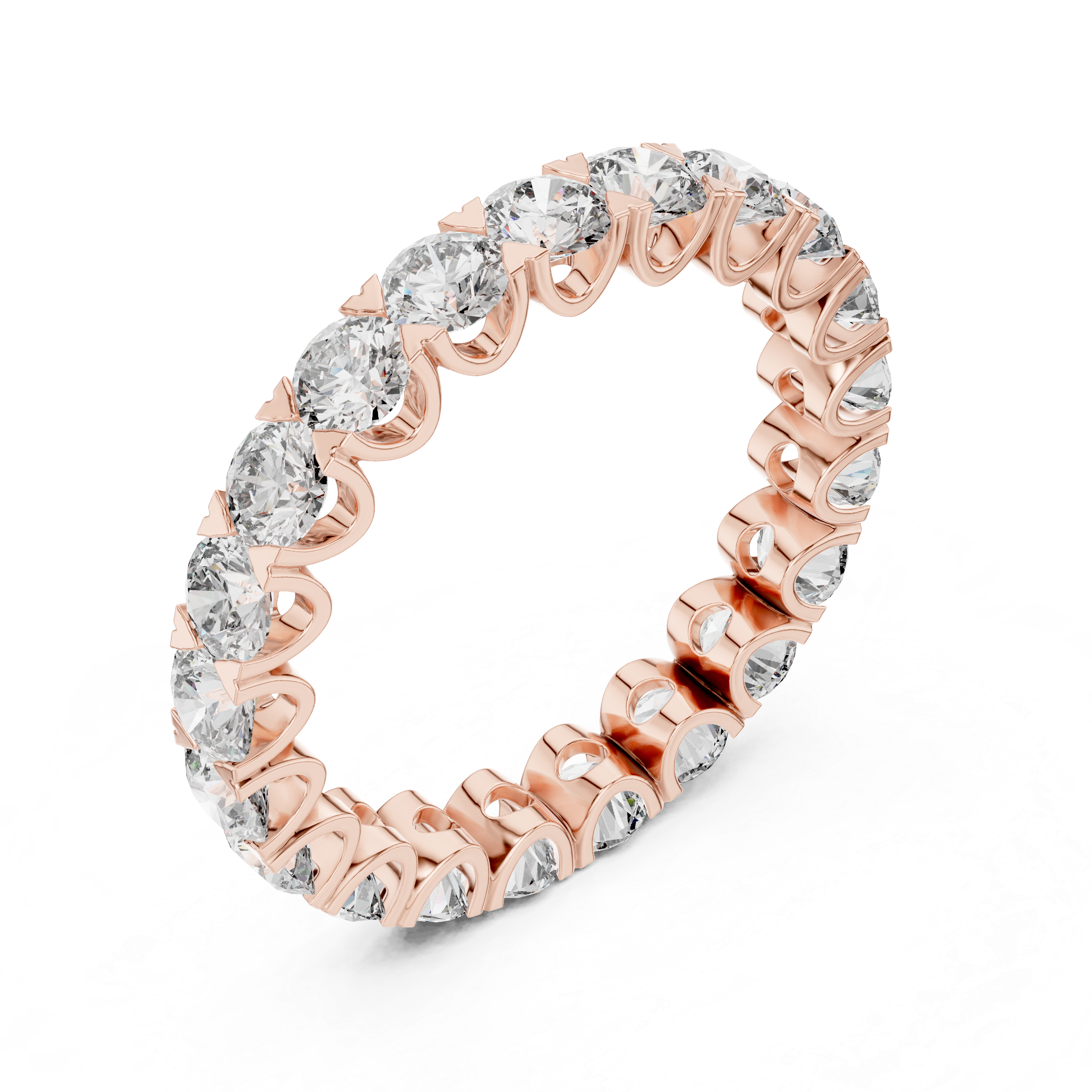 Pebble Path Lab Grown Diamond Beaded Ring