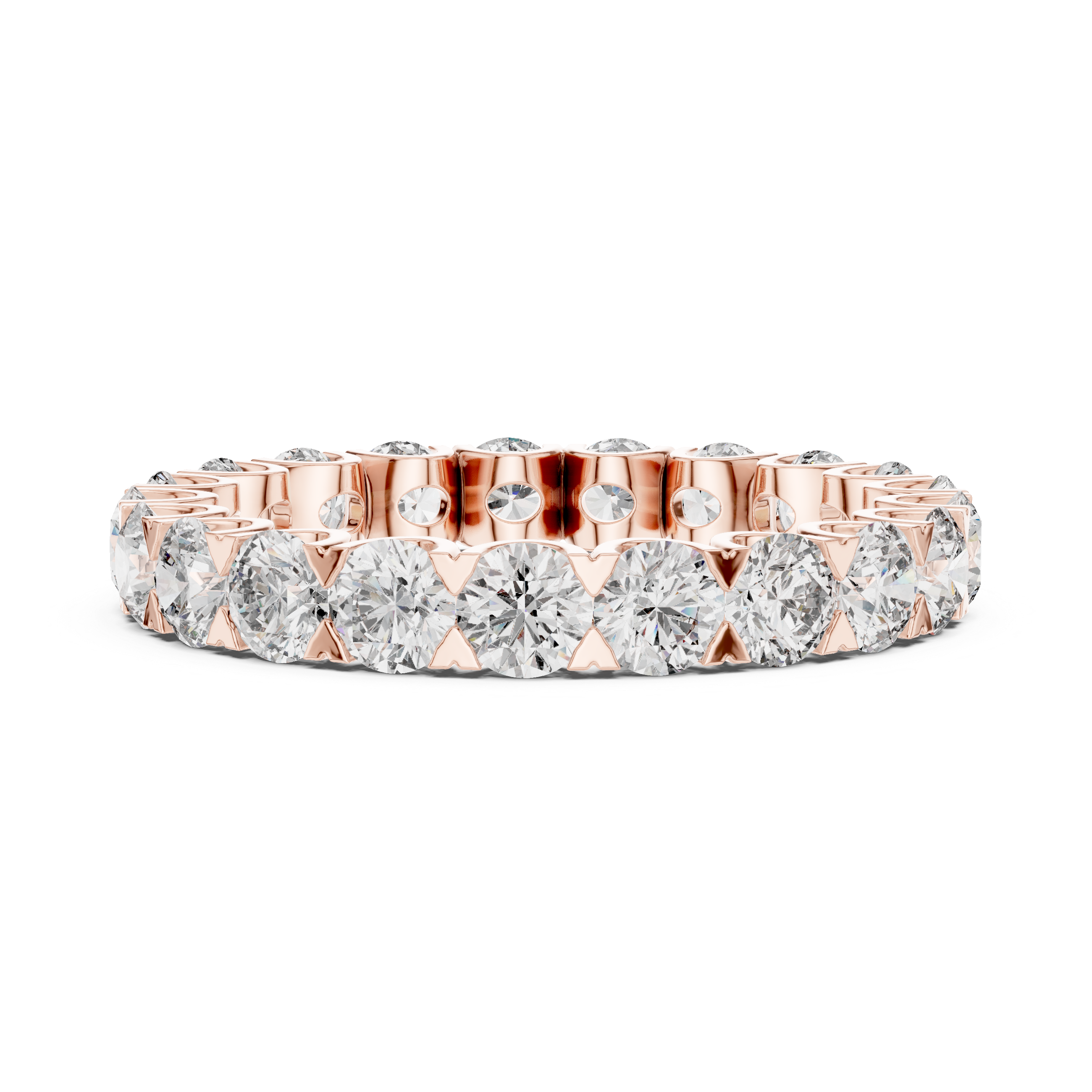 Pebble Path Lab Grown Diamond Beaded Ring