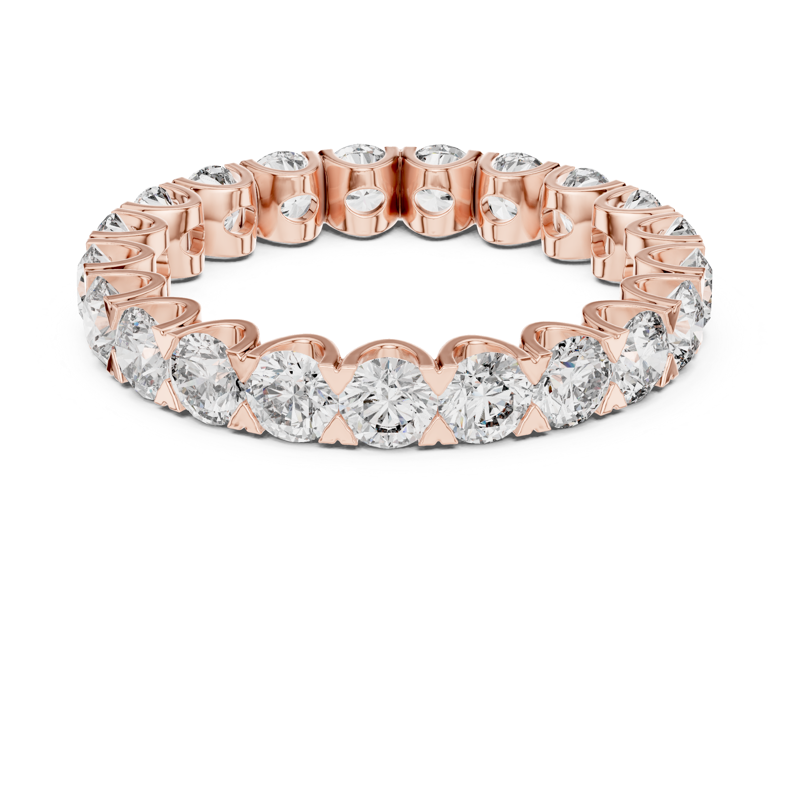 Pebble Path Lab Grown Diamond Beaded Ring