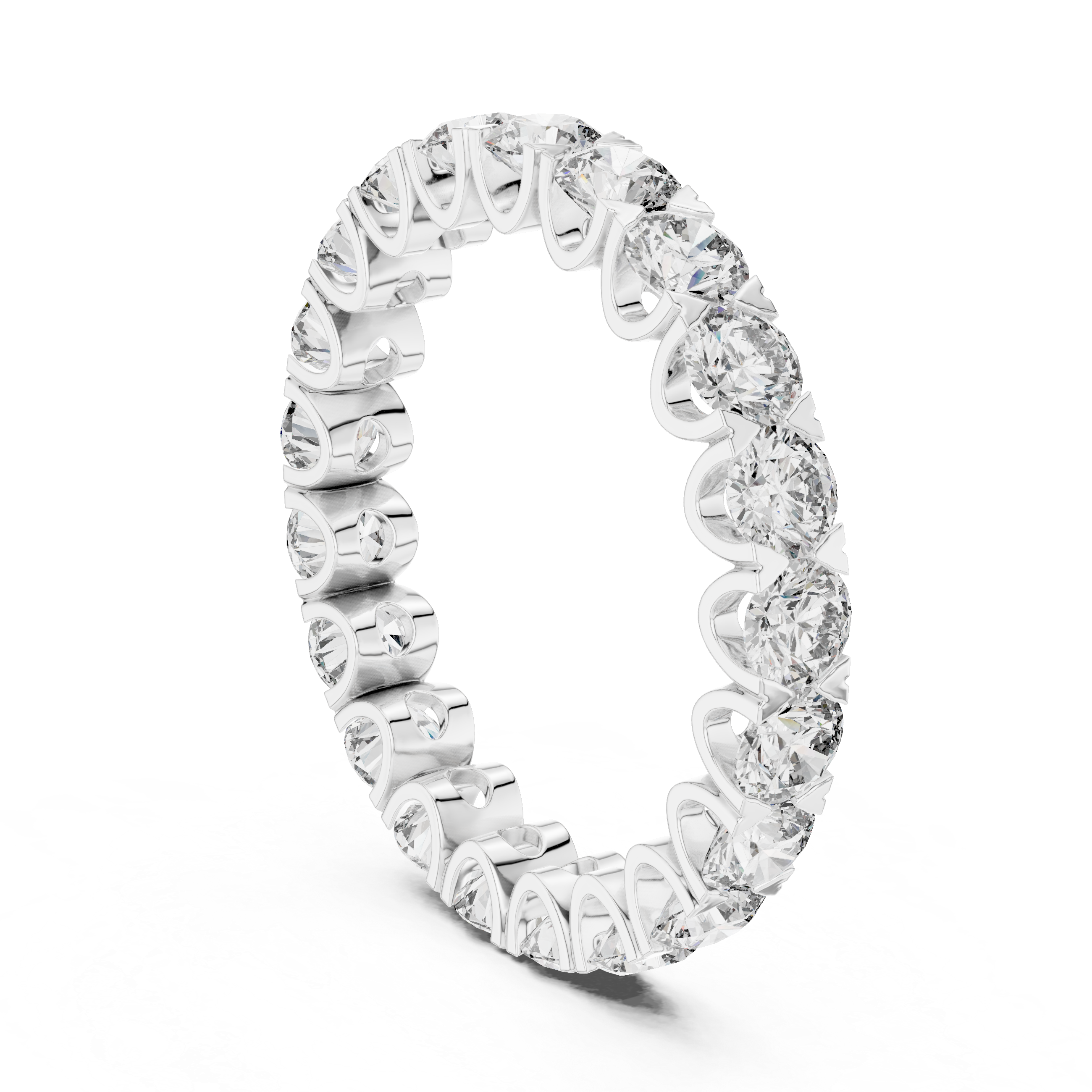 Pebble Path Lab Grown Diamond Beaded Ring