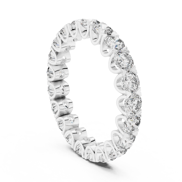 Pebble Path Lab Grown Diamond Beaded Ring