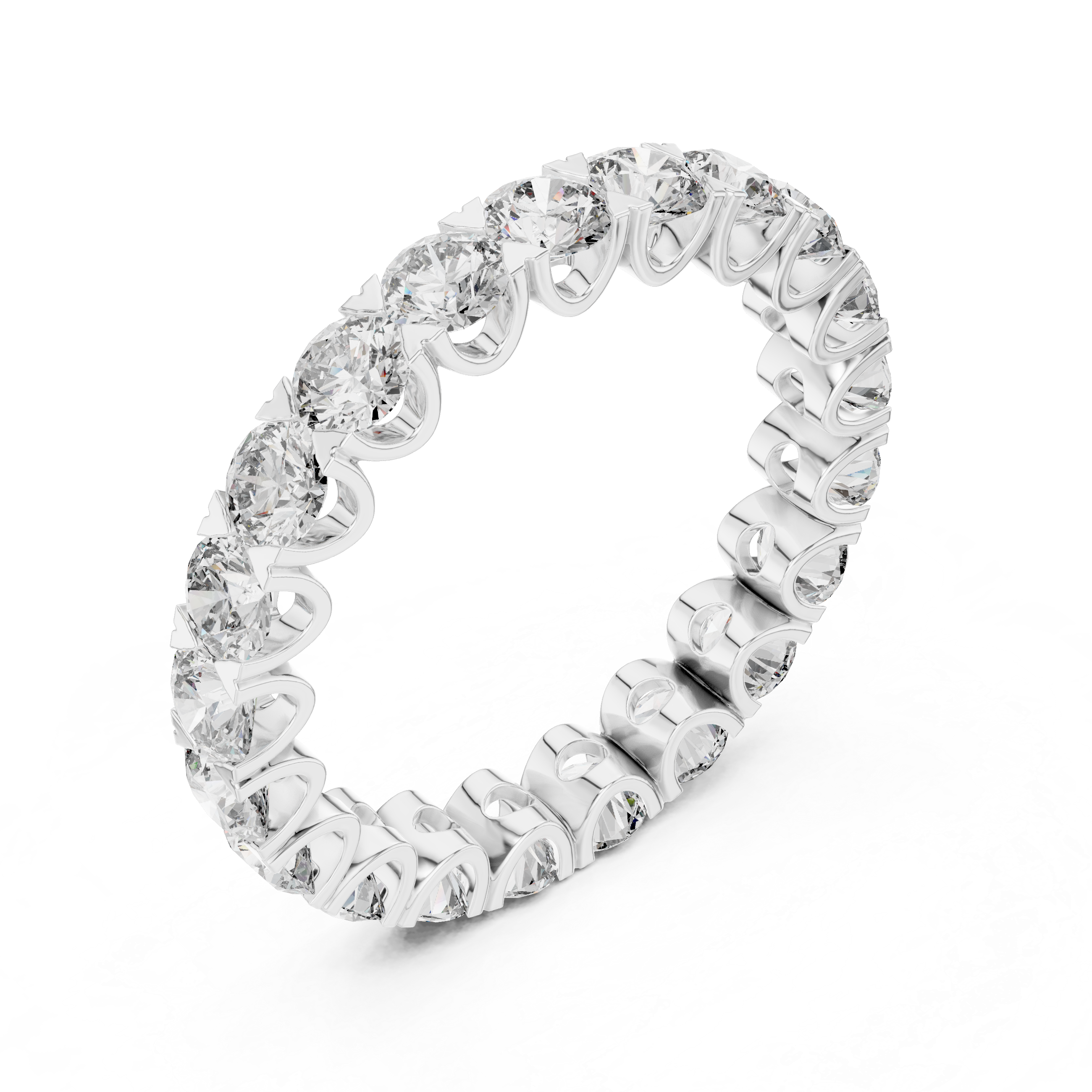 Pebble Path Lab Grown Diamond Beaded Ring