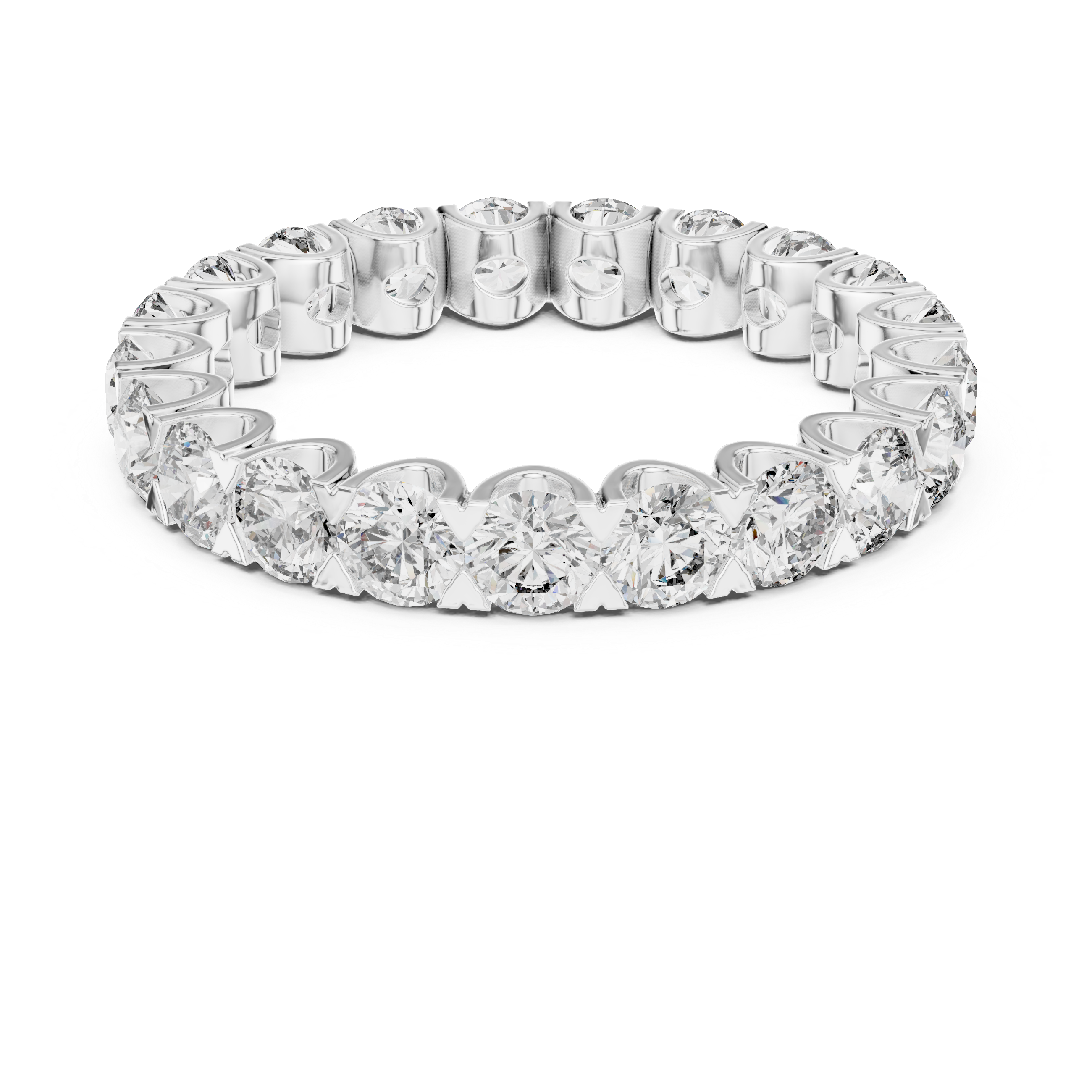 Pebble Path Lab Grown Diamond Beaded Ring