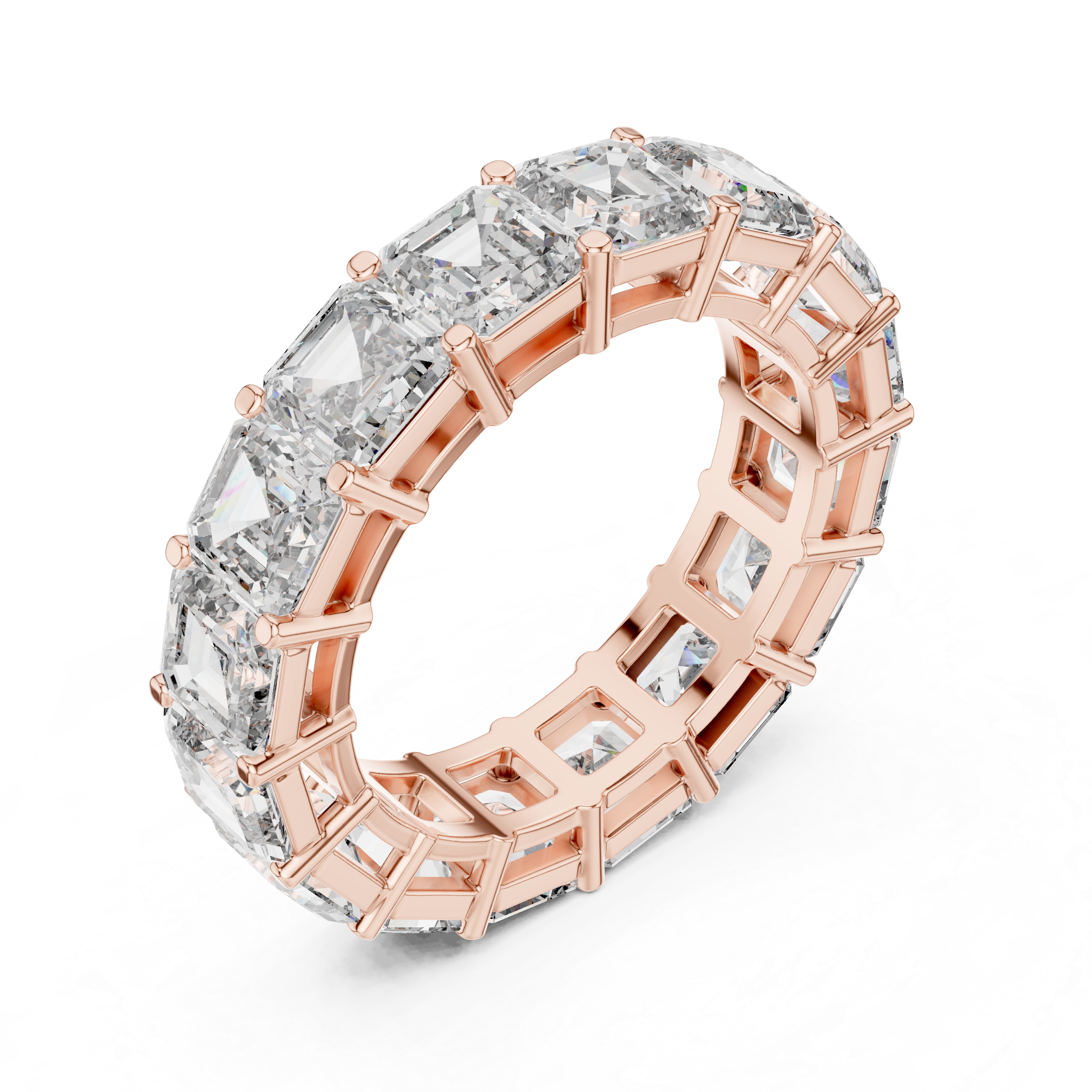 Lunar Eclipse Lab Grown Diamond Bezel Ring