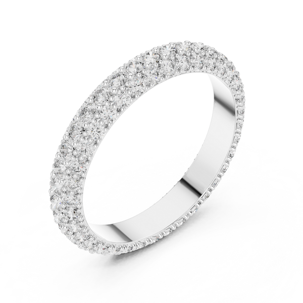 Honey Comb Lab Grown Diamond Hexagon Ring