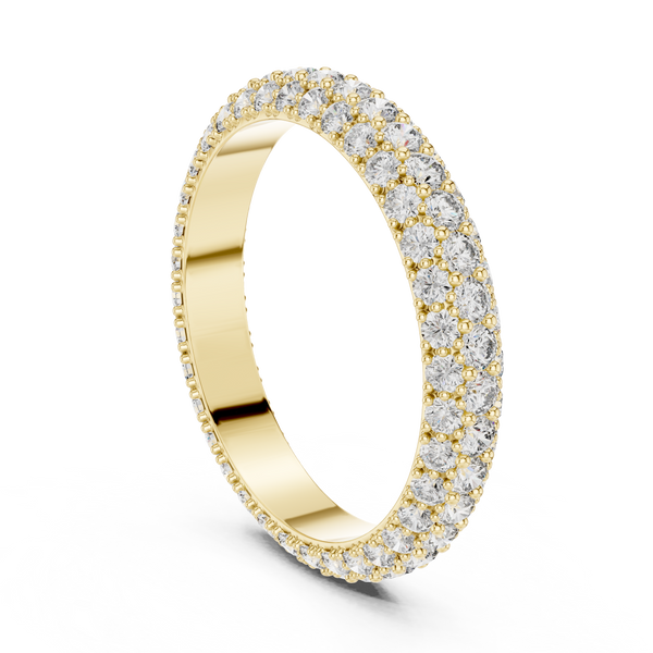 Honey Comb Lab Grown Diamond Hexagon Ring
