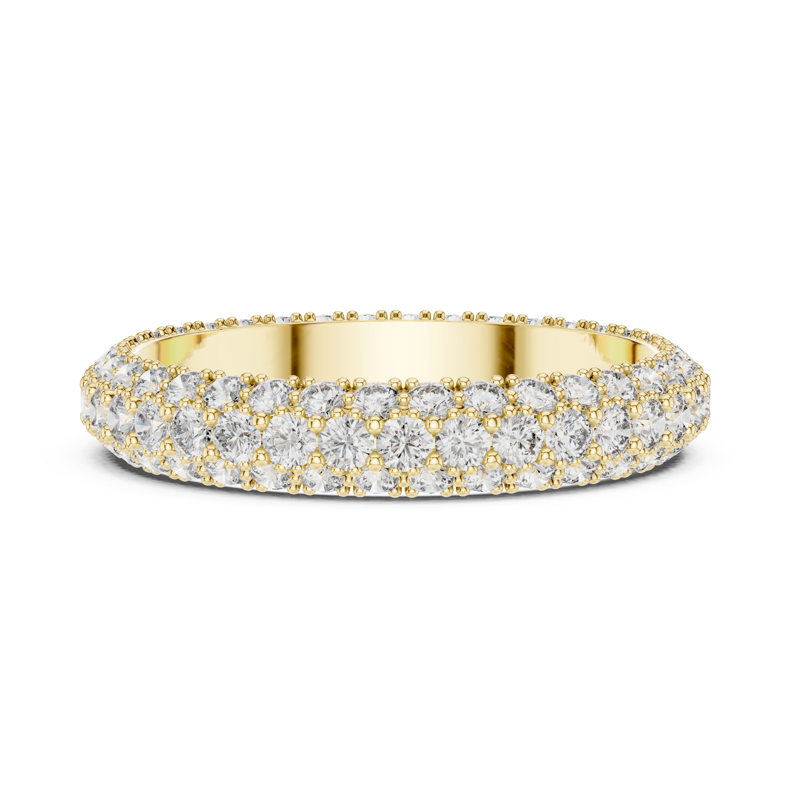 Honey Comb Lab Grown Diamond Hexagon Ring