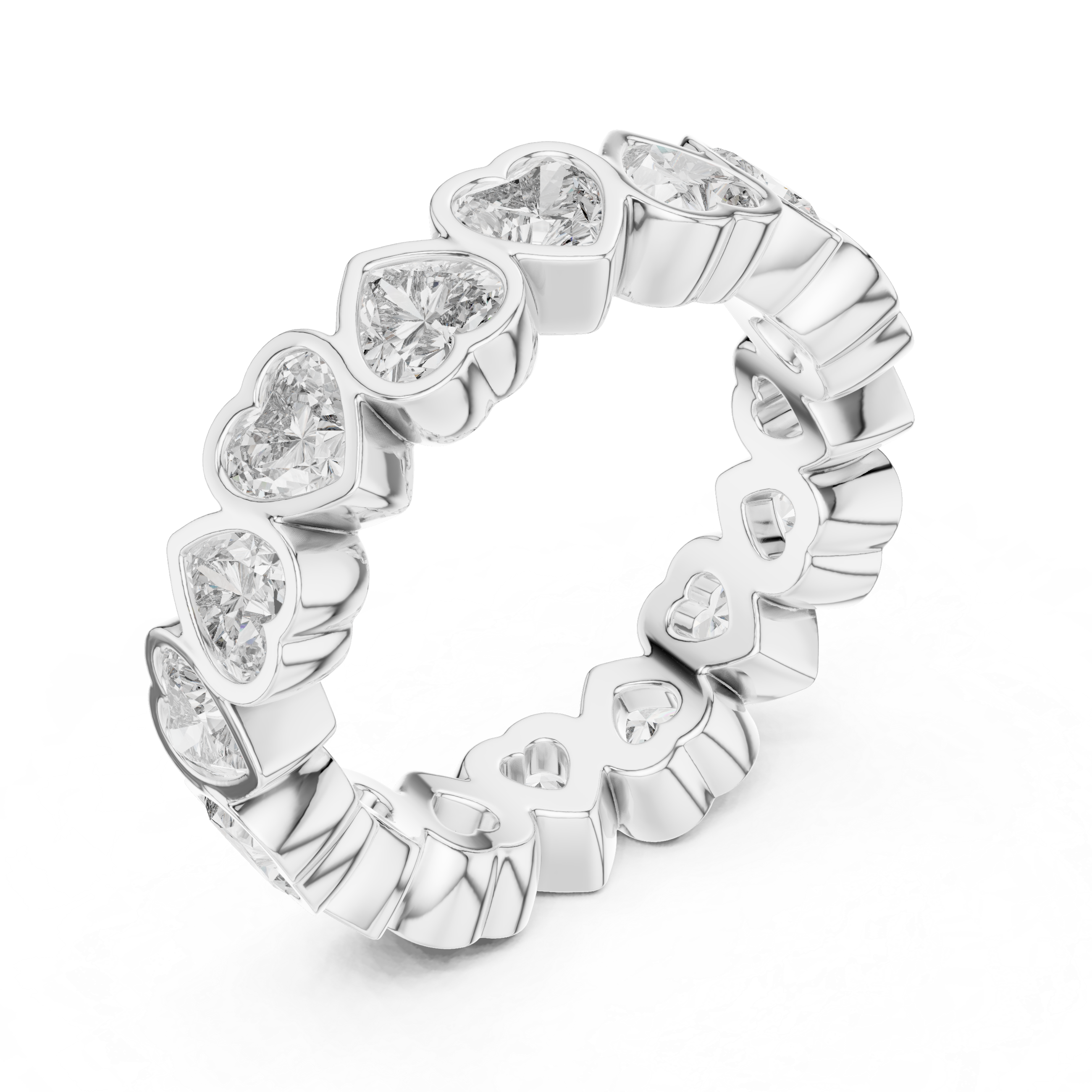 Velvet Ribbon Lab Grown Diamond Tapered Ring
