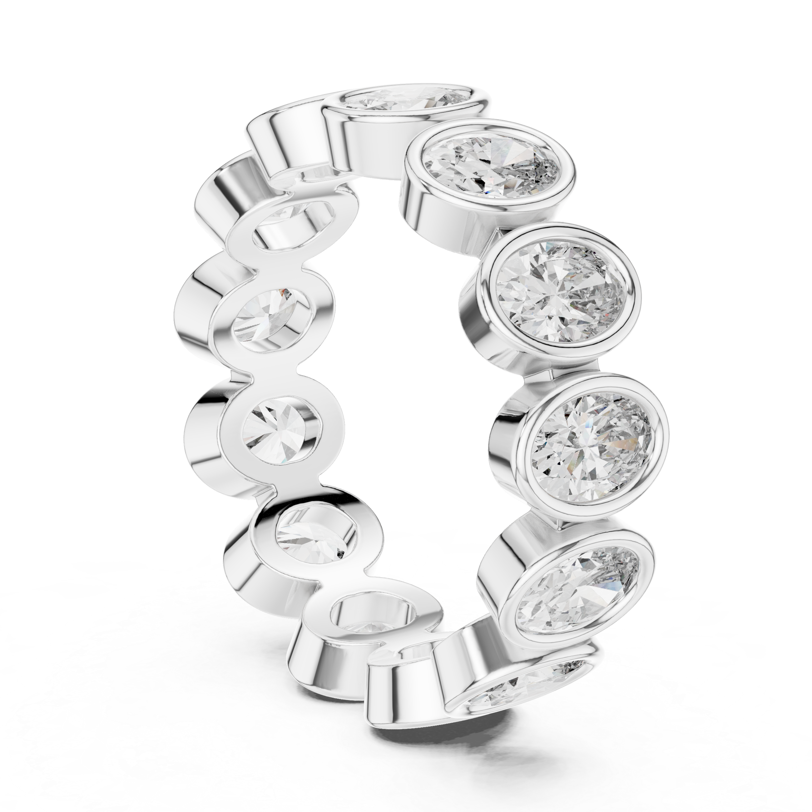 Silver Lining Lab Grown Diamond Cluster Ring