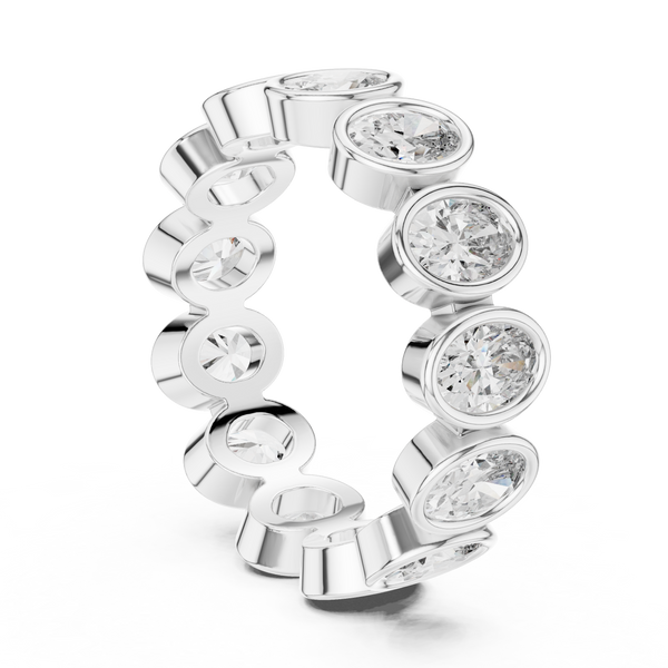 Silver Lining Lab Grown Diamond Cluster Ring