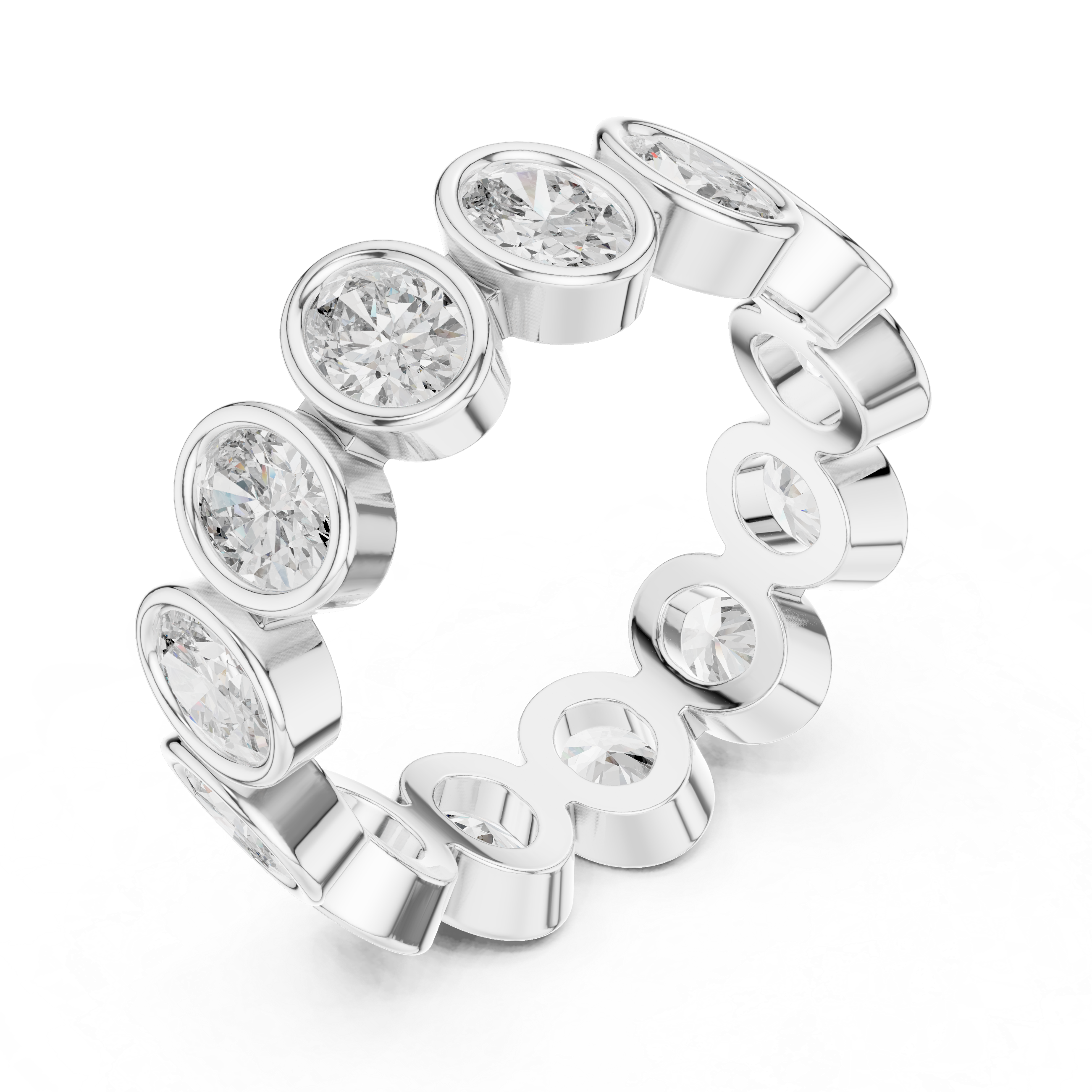Silver Lining Lab Grown Diamond Cluster Ring