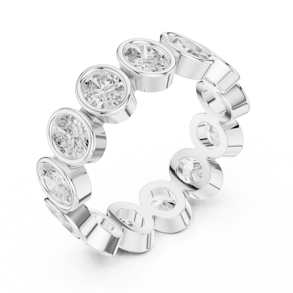 Silver Lining Lab Grown Diamond Cluster Ring