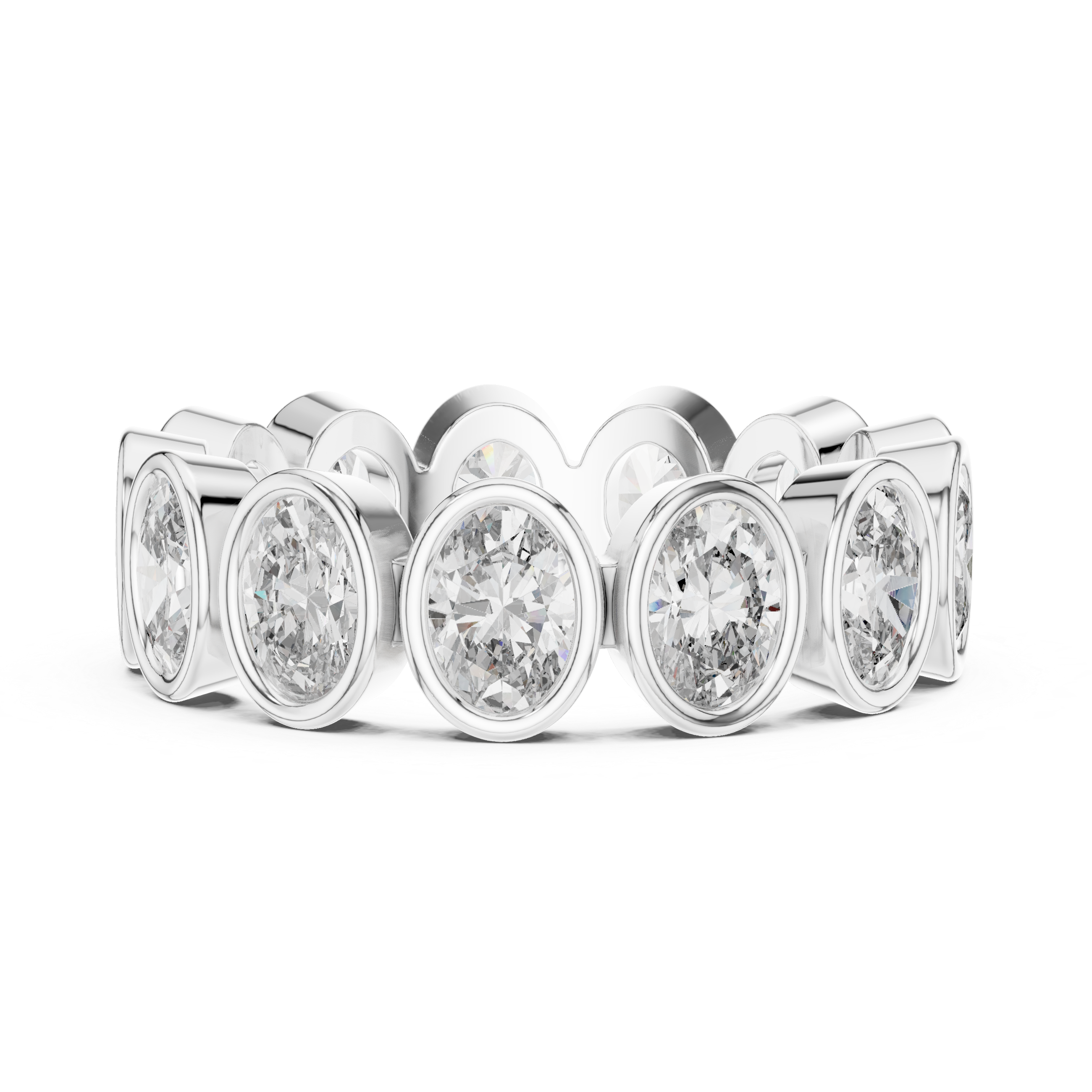 Silver Lining Lab Grown Diamond Cluster Ring