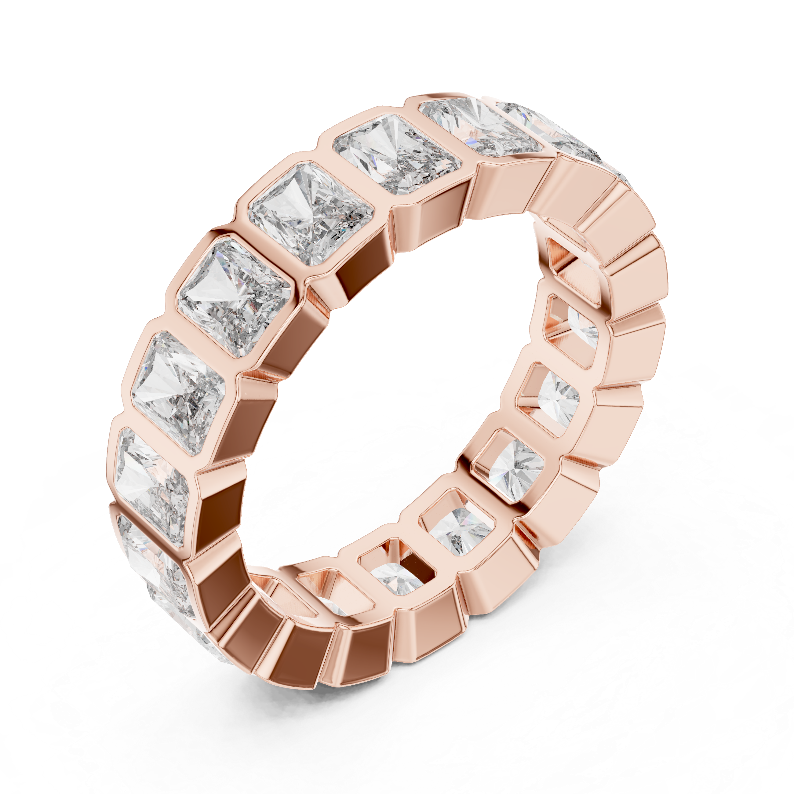Honeycomb Cells Lab Grown Diamond Hex Ring