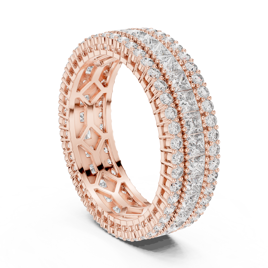 Lunar Wave Lab Grown Diamond Crescent Ring
