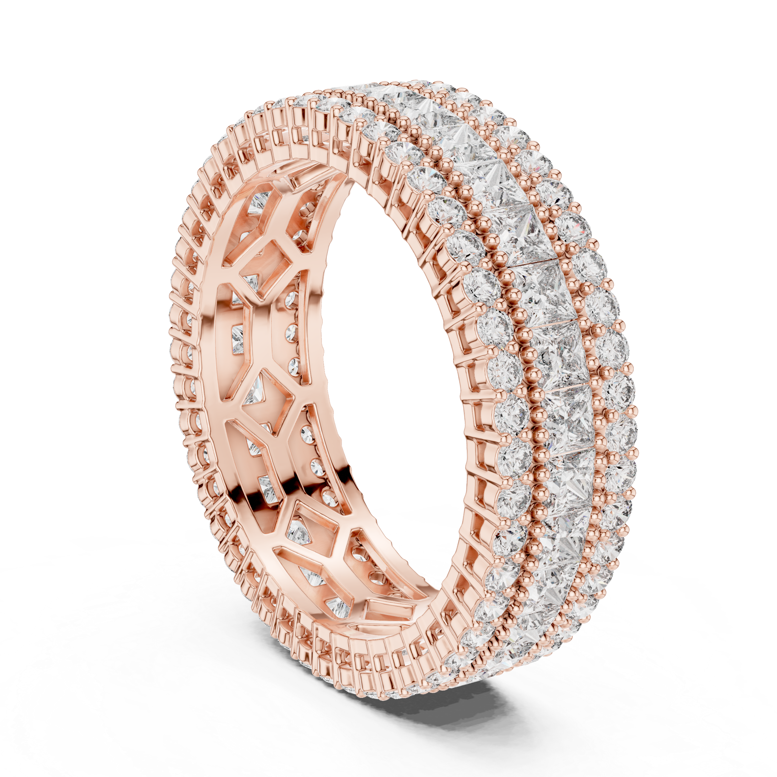 Lunar Wave Lab Grown Diamond Crescent Ring