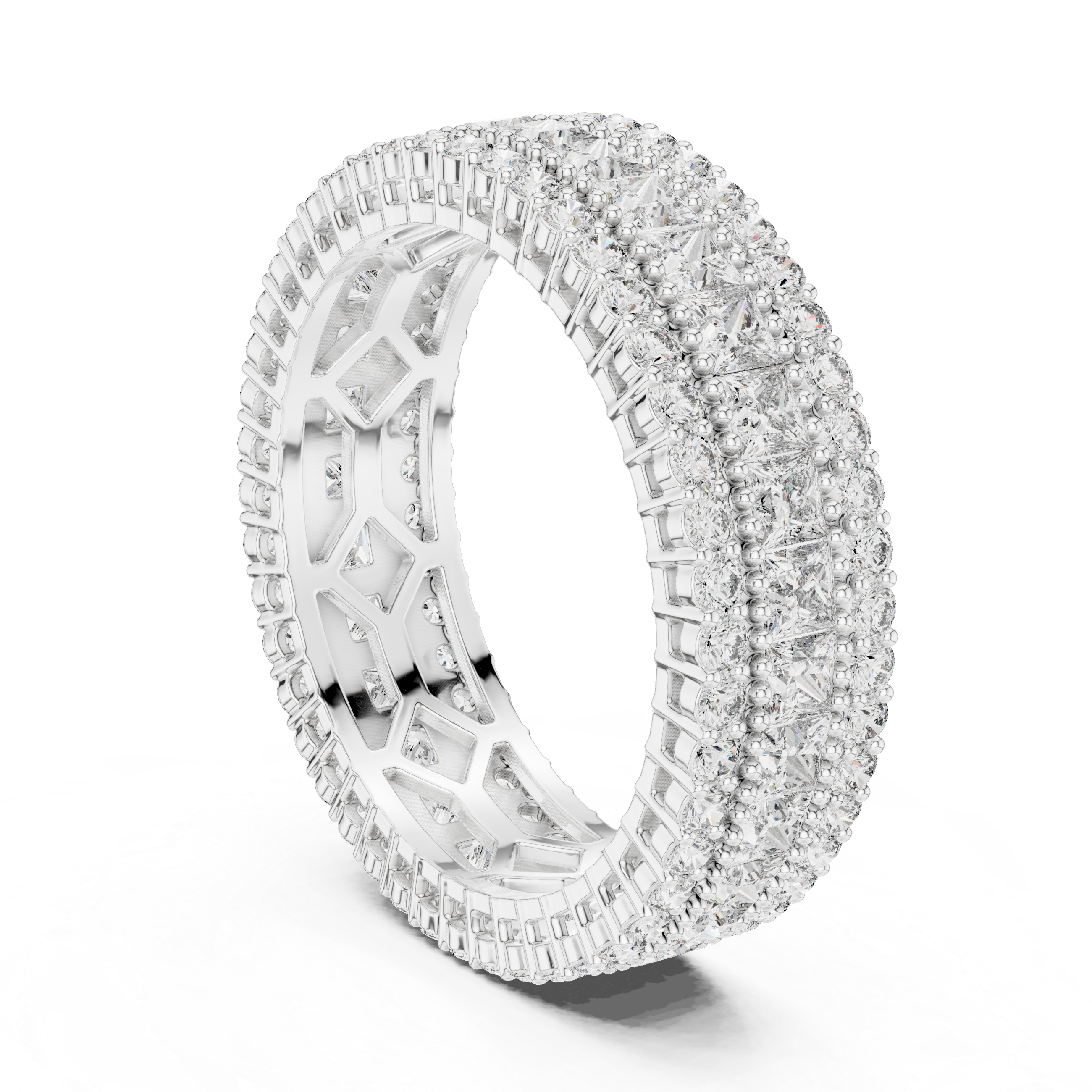 Lunar Wave Lab Grown Diamond Crescent Ring