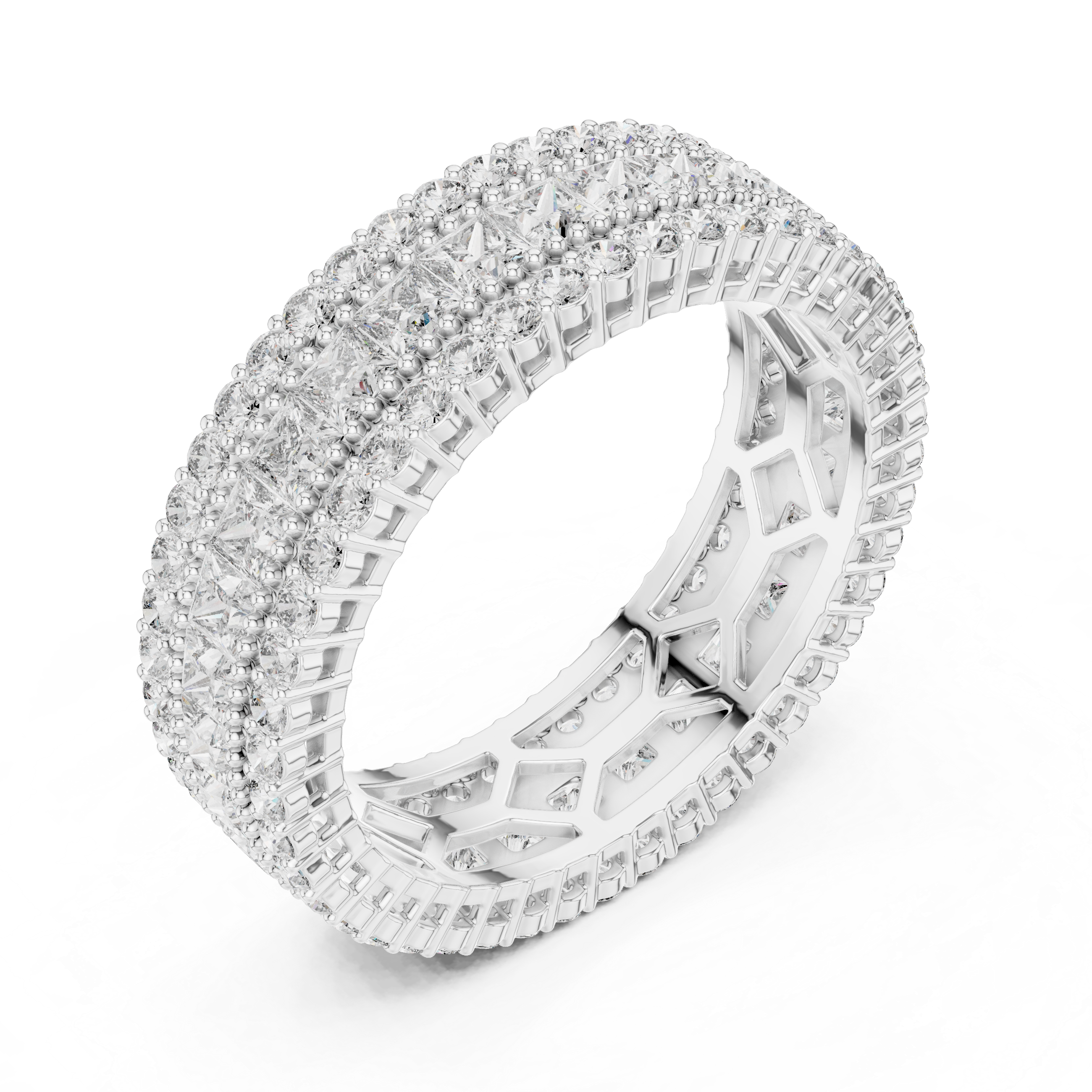 Lunar Wave Lab Grown Diamond Crescent Ring