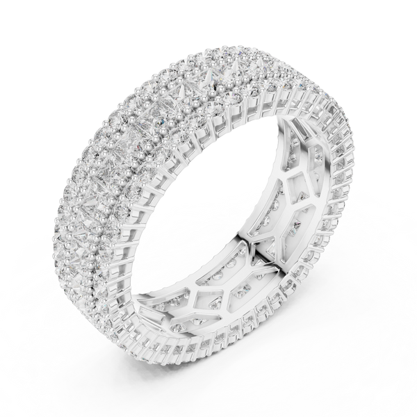Lunar Wave Lab Grown Diamond Crescent Ring