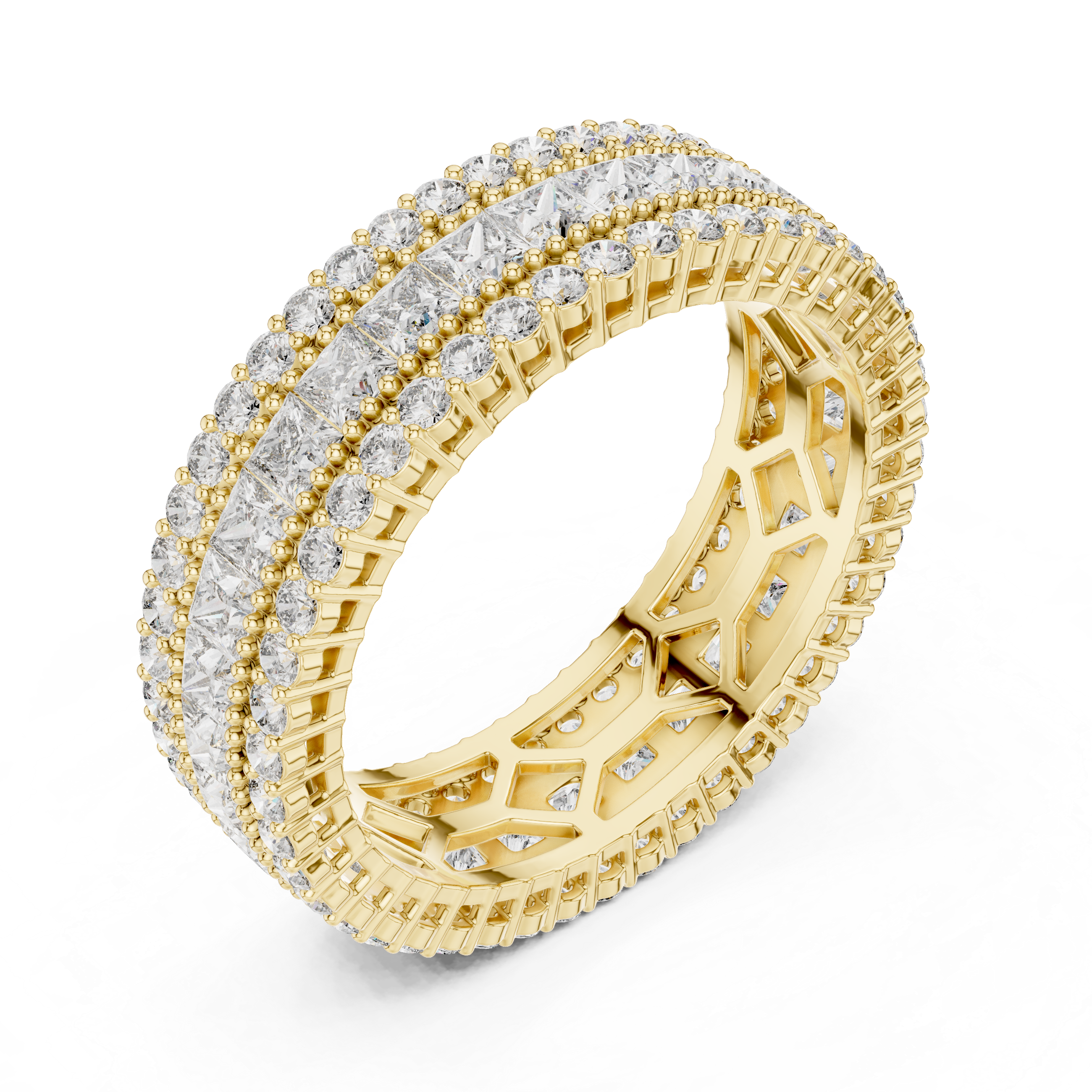 Lunar Wave Lab Grown Diamond Crescent Ring