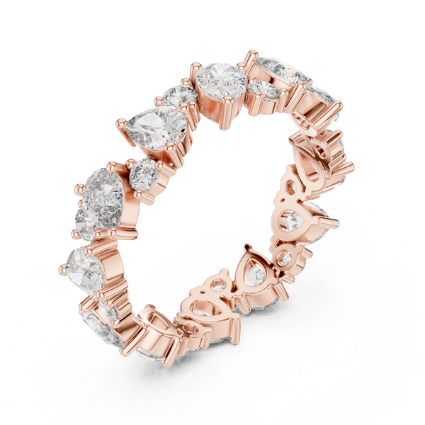 Coral Reef Lab Grown Diamond Textured Ring