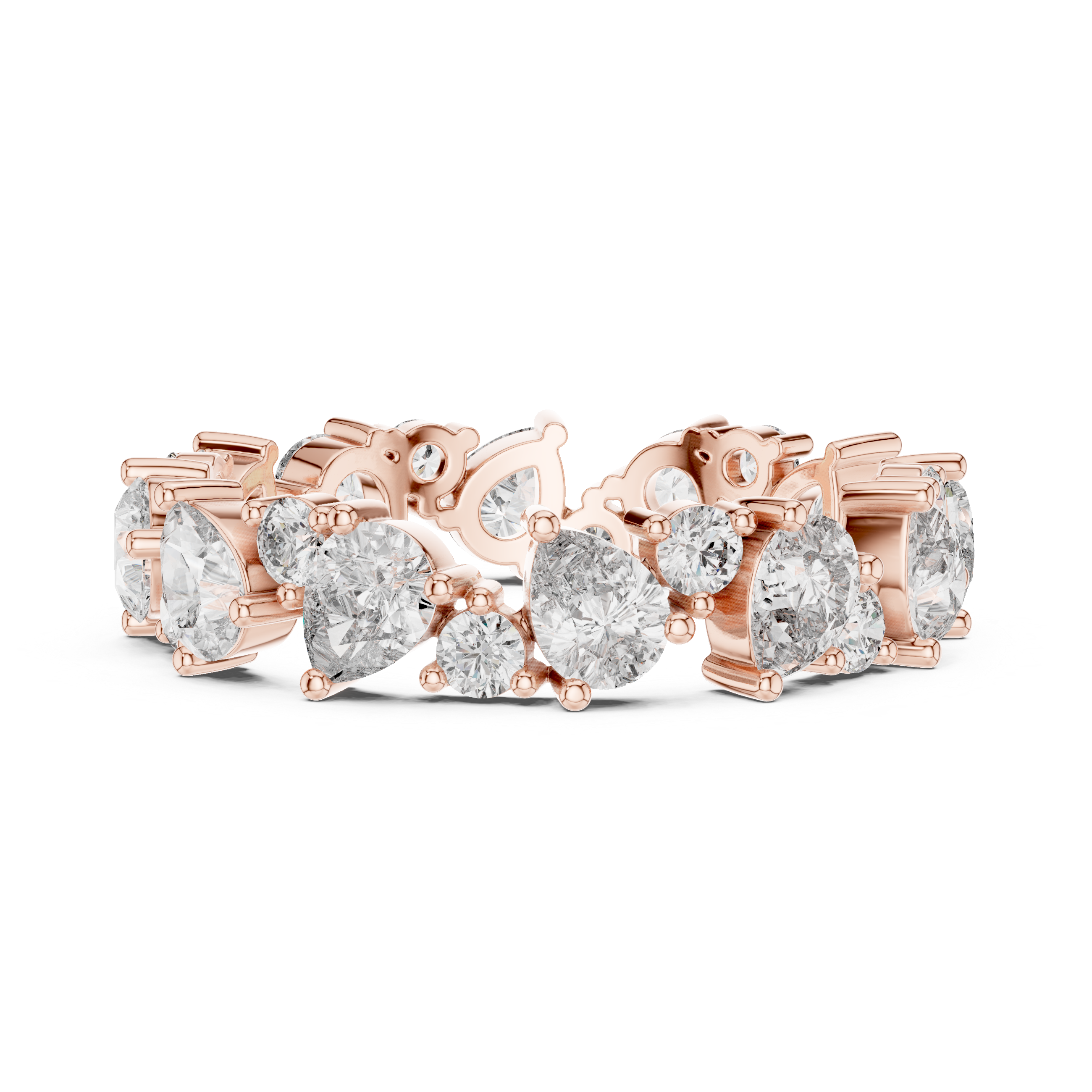 Coral Reef Lab Grown Diamond Textured Ring