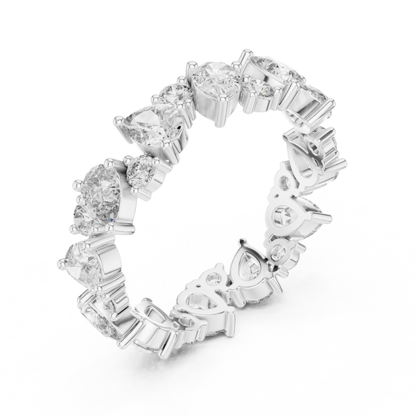 Coral Reef Lab Grown Diamond Textured Ring