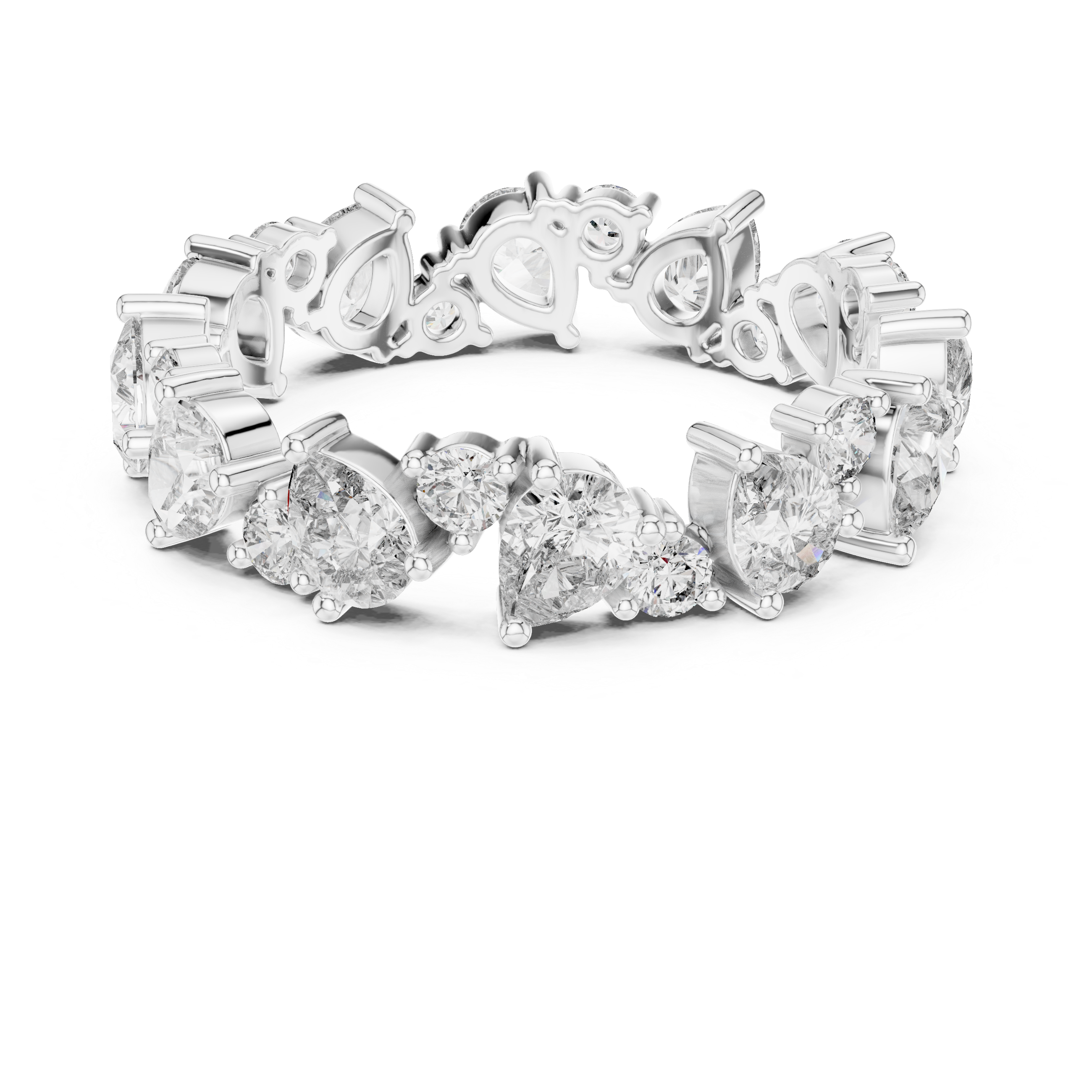 Coral Reef Lab Grown Diamond Textured Ring