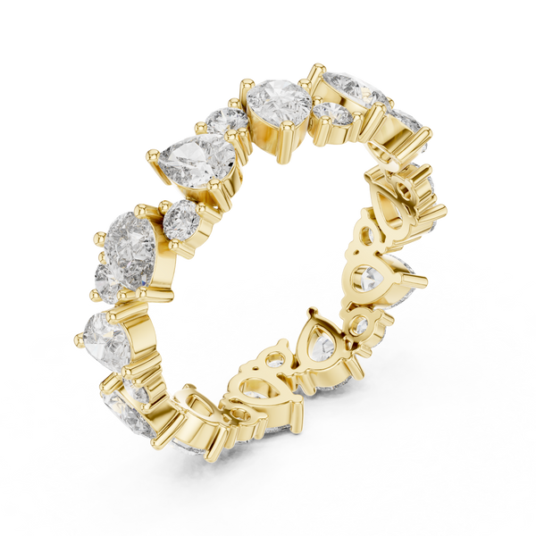 Coral Reef Lab Grown Diamond Textured Ring