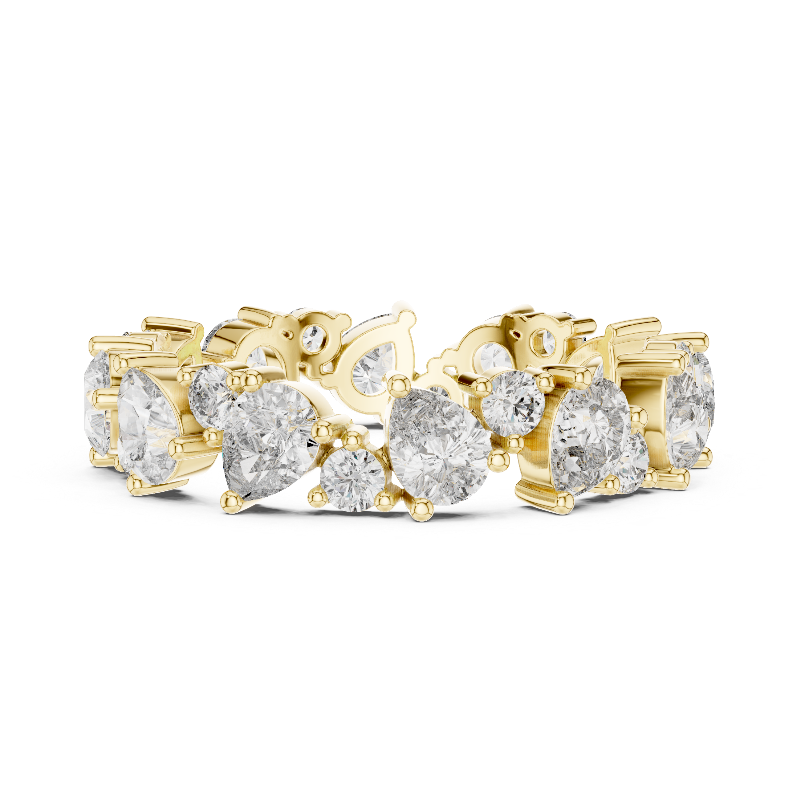 Coral Reef Lab Grown Diamond Textured Ring