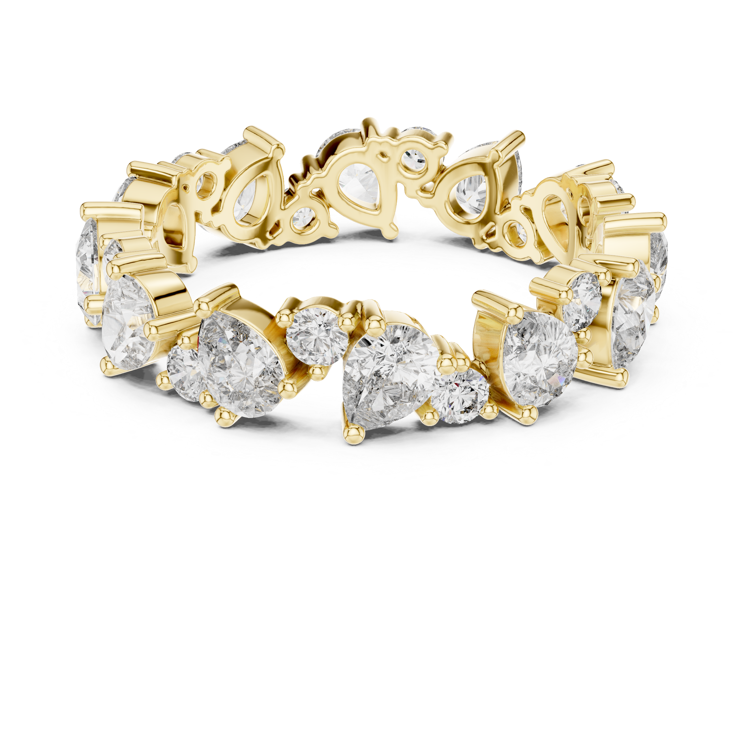 Coral Reef Lab Grown Diamond Textured Ring