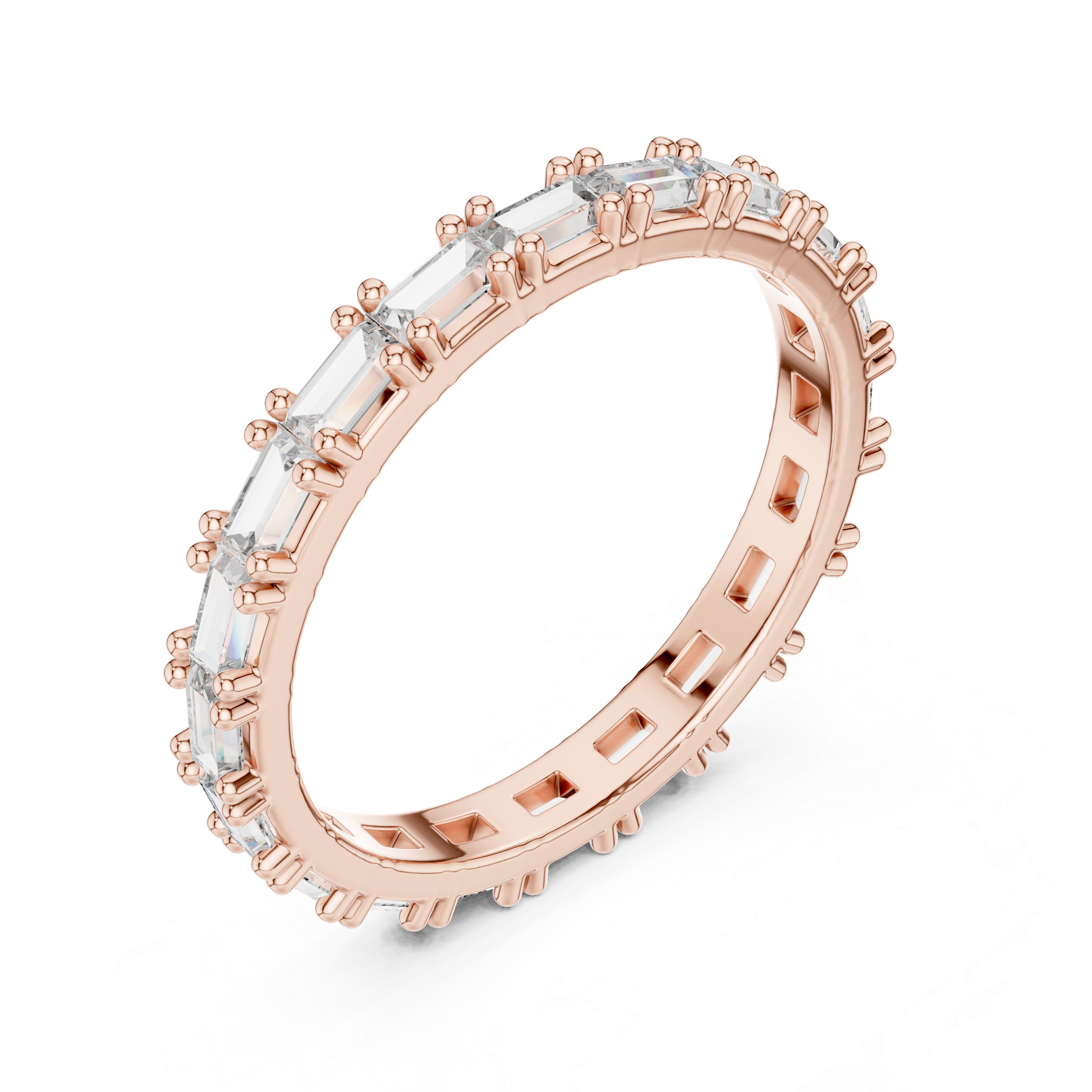Aurora Bridge Lab Grown Diamond Three-Stone Ring