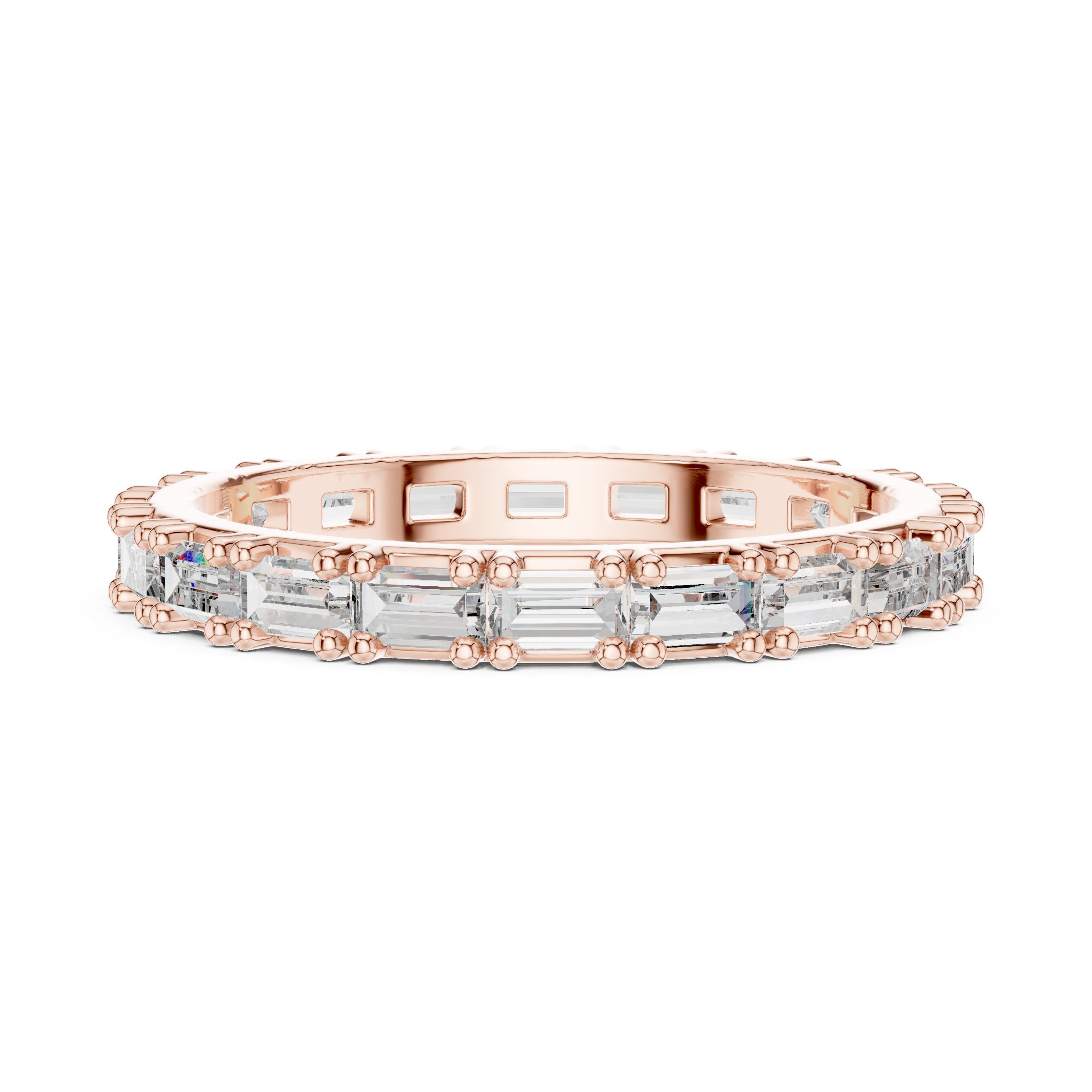 Aurora Bridge Lab Grown Diamond Three-Stone Ring