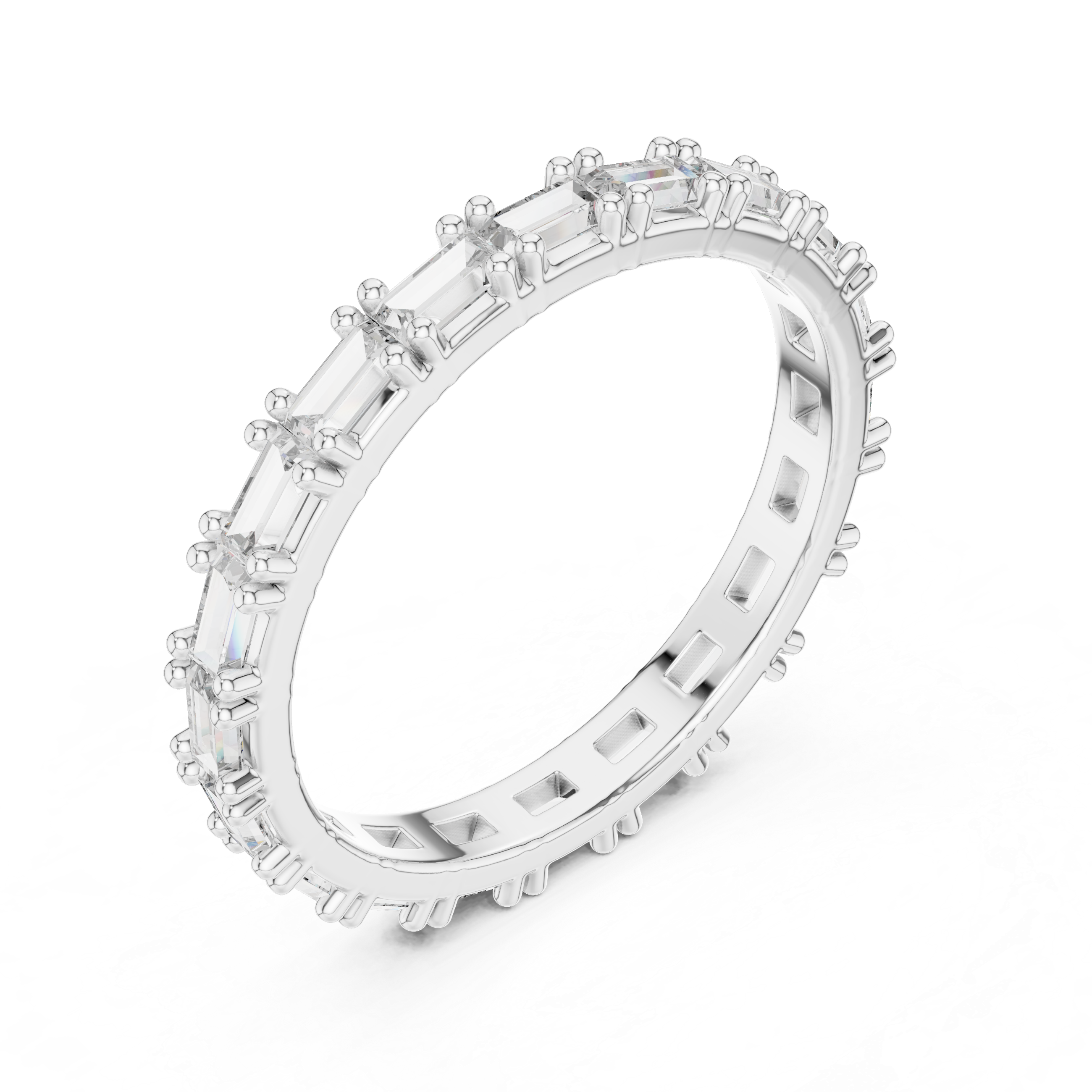 Aurora Bridge Lab Grown Diamond Three-Stone Ring