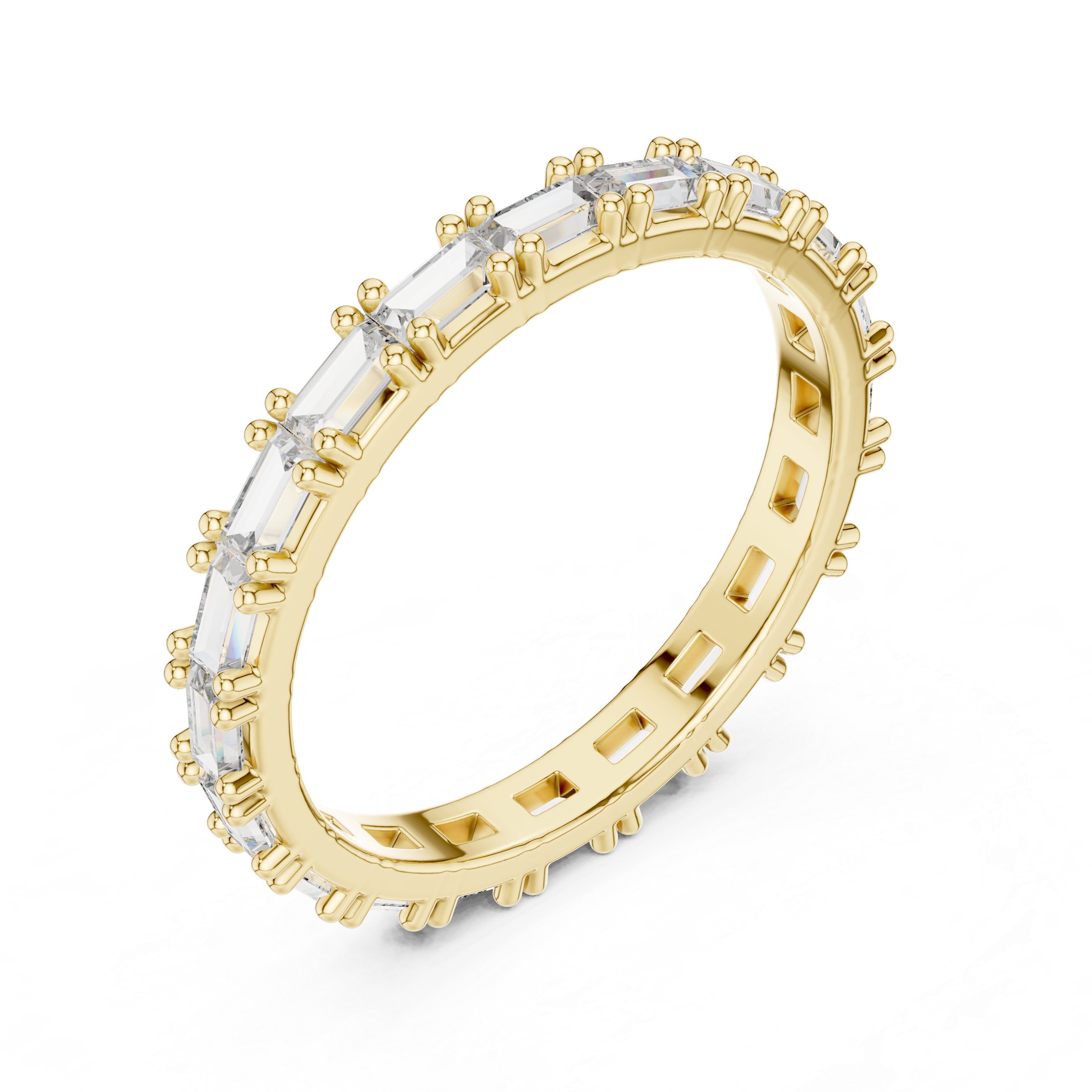 Aurora Bridge Lab Grown Diamond Three-Stone Ring