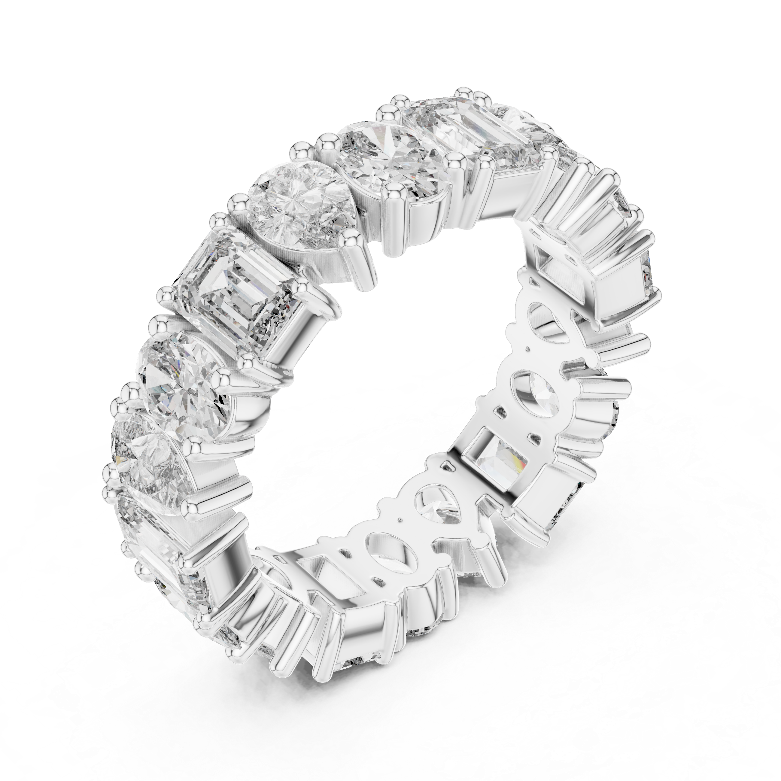 Island Pear Classic Lab Grown Diamond Ring