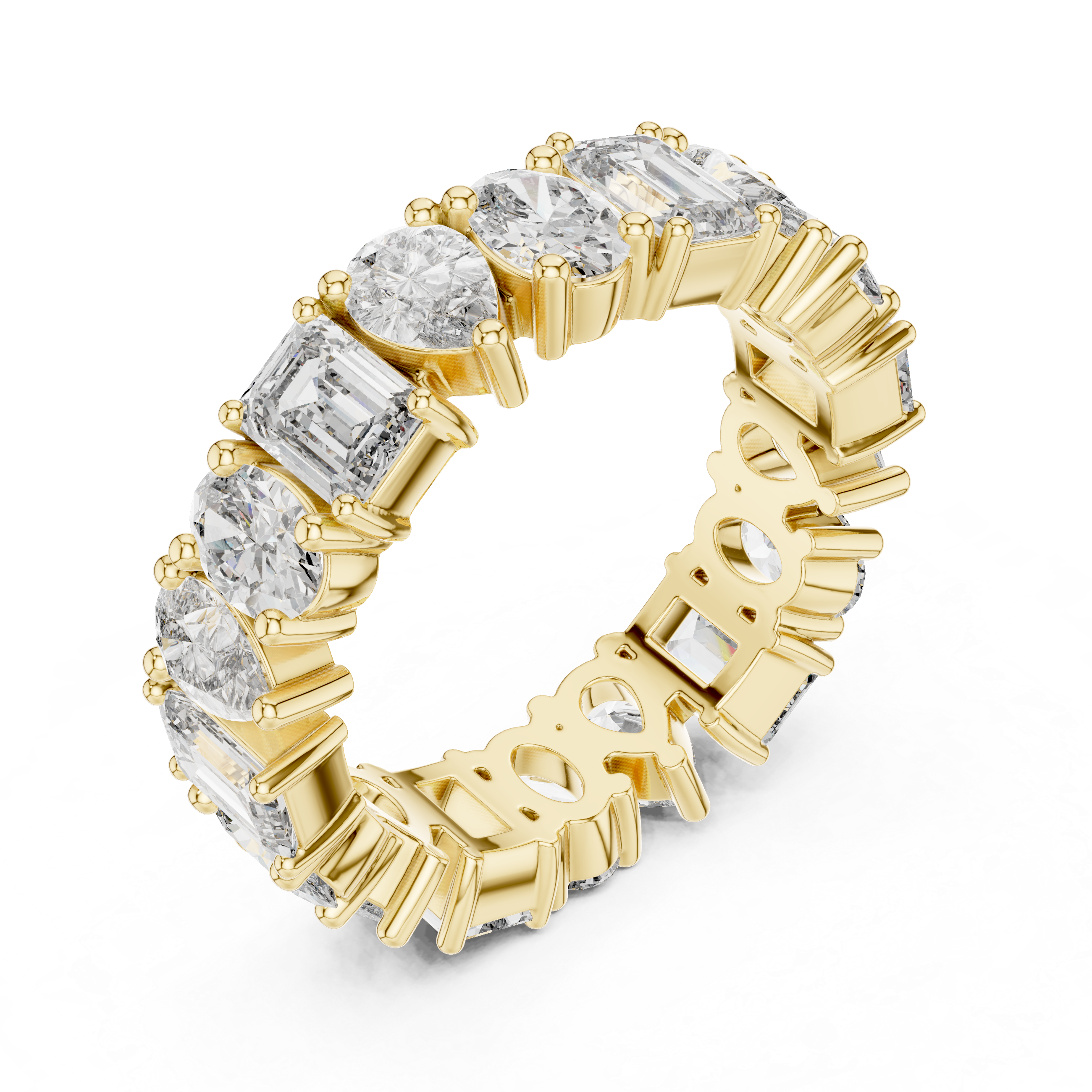 Island Pear Classic Lab Grown Diamond Ring