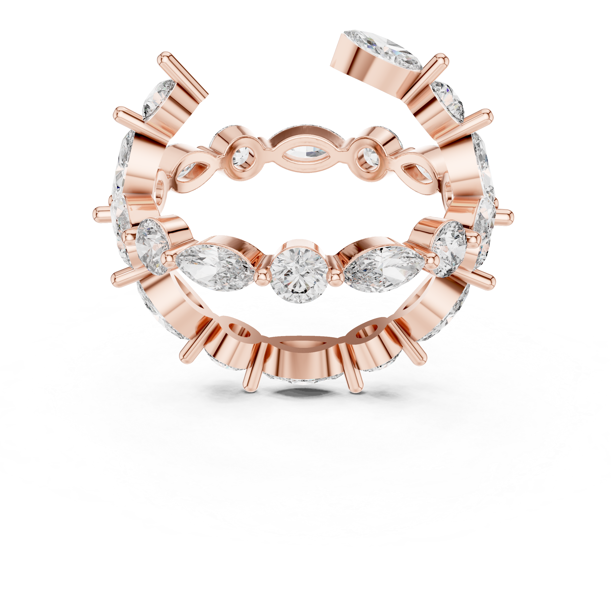 Crystal River Lab Grown Diamond Three-Stone Ring