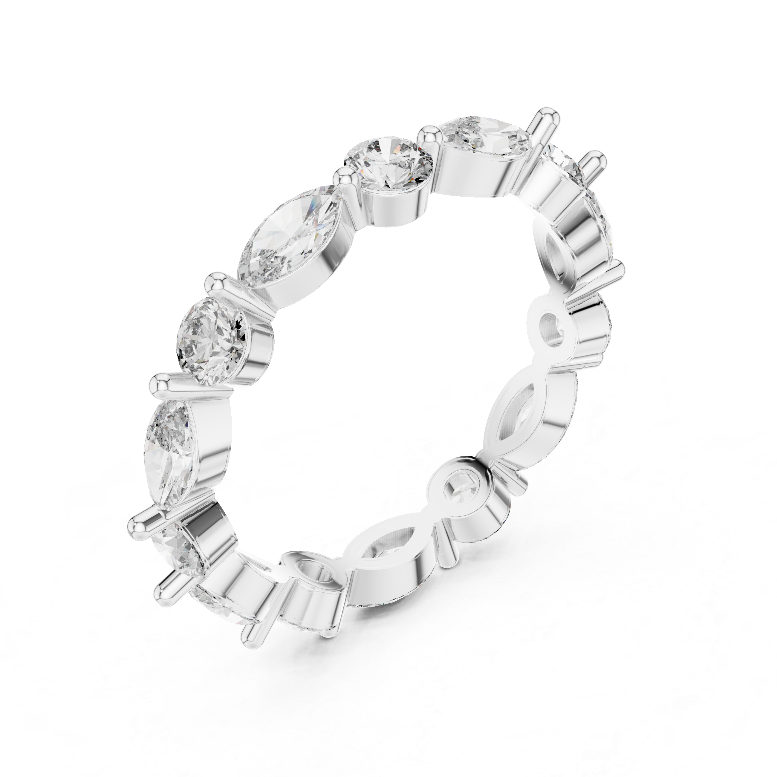 Crystal River Lab Grown Diamond Three-Stone Ring