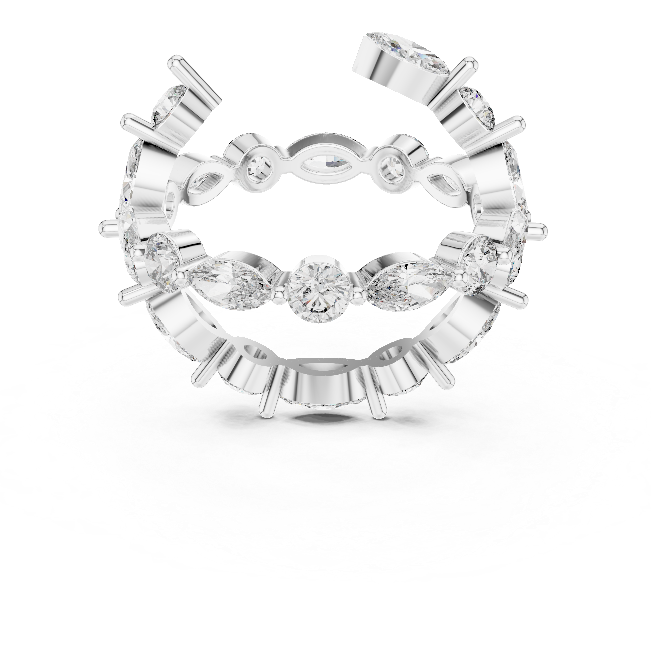 Crystal River Lab Grown Diamond Three-Stone Ring